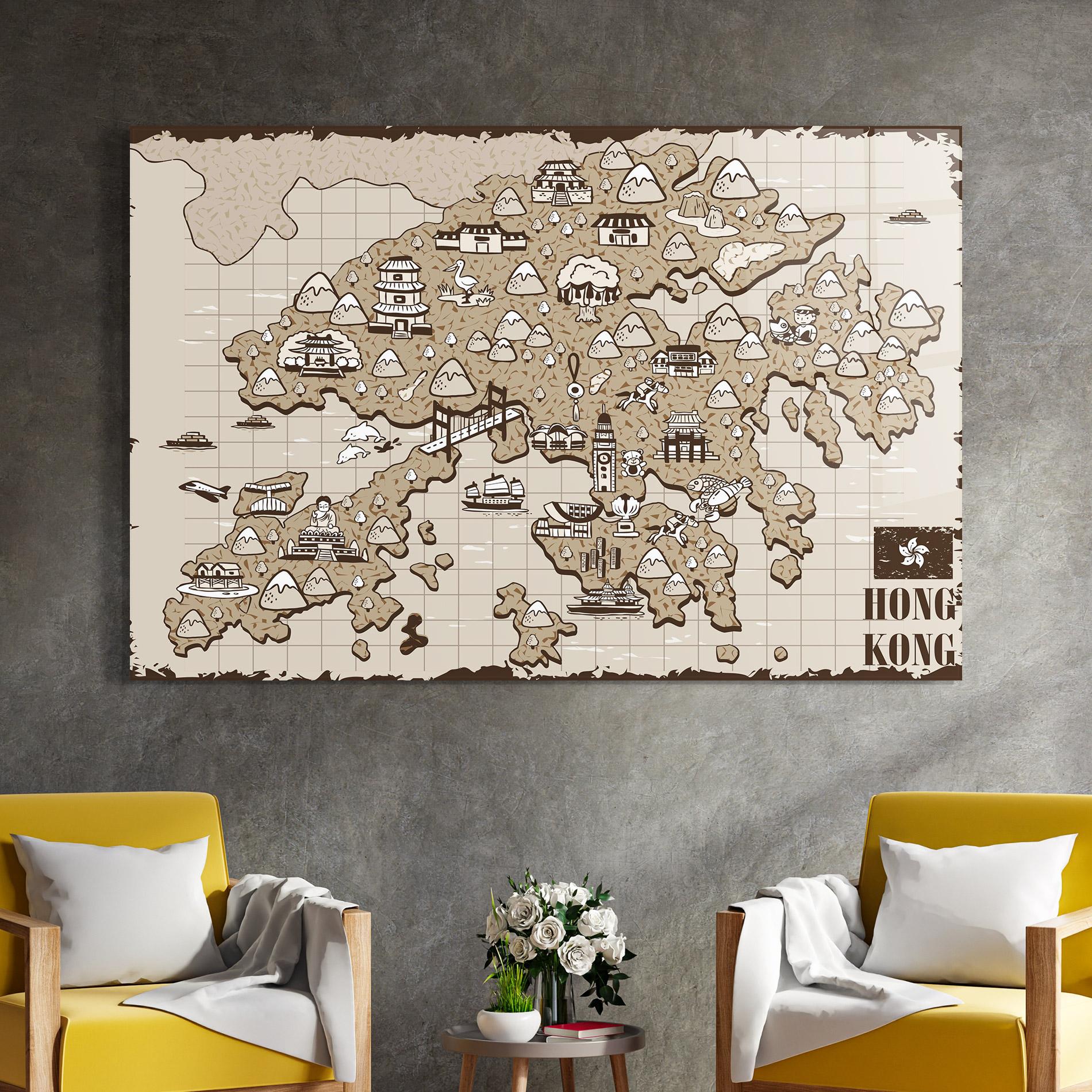 Üvegkép Hong Kong mockup 4