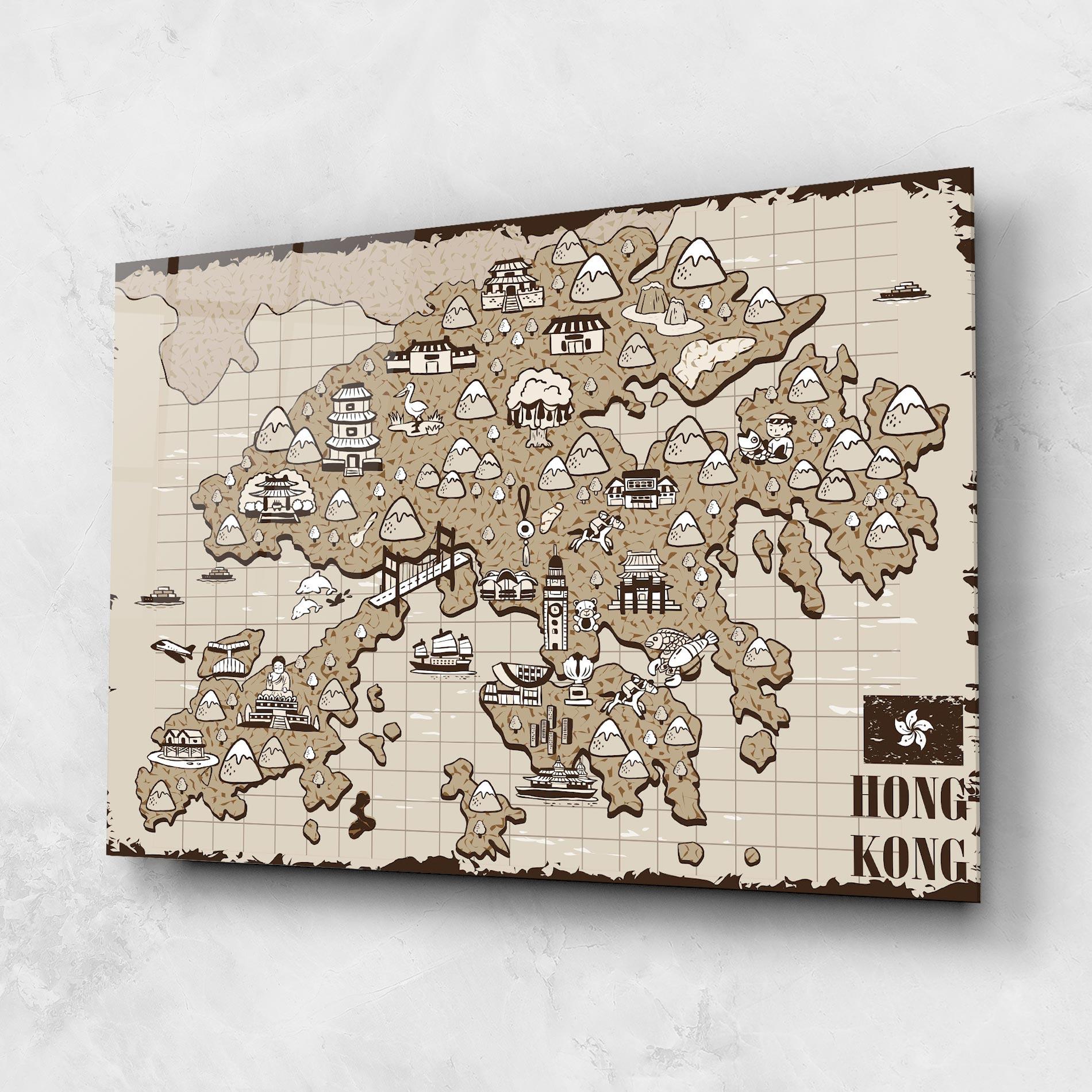 Üvegkép Hong Kong mockup 1