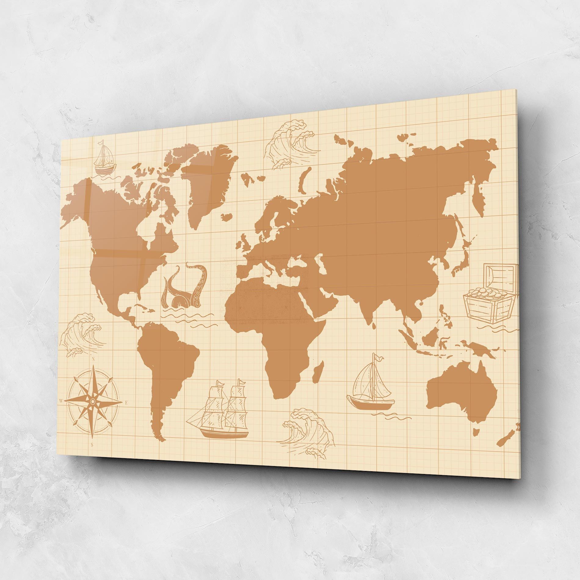 Light Cream Map mockup 1
