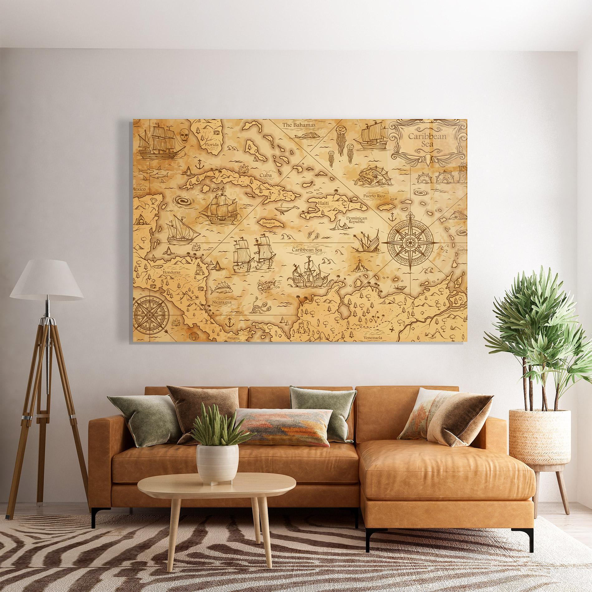 Üvegkép Caribbean Sea mockup 7