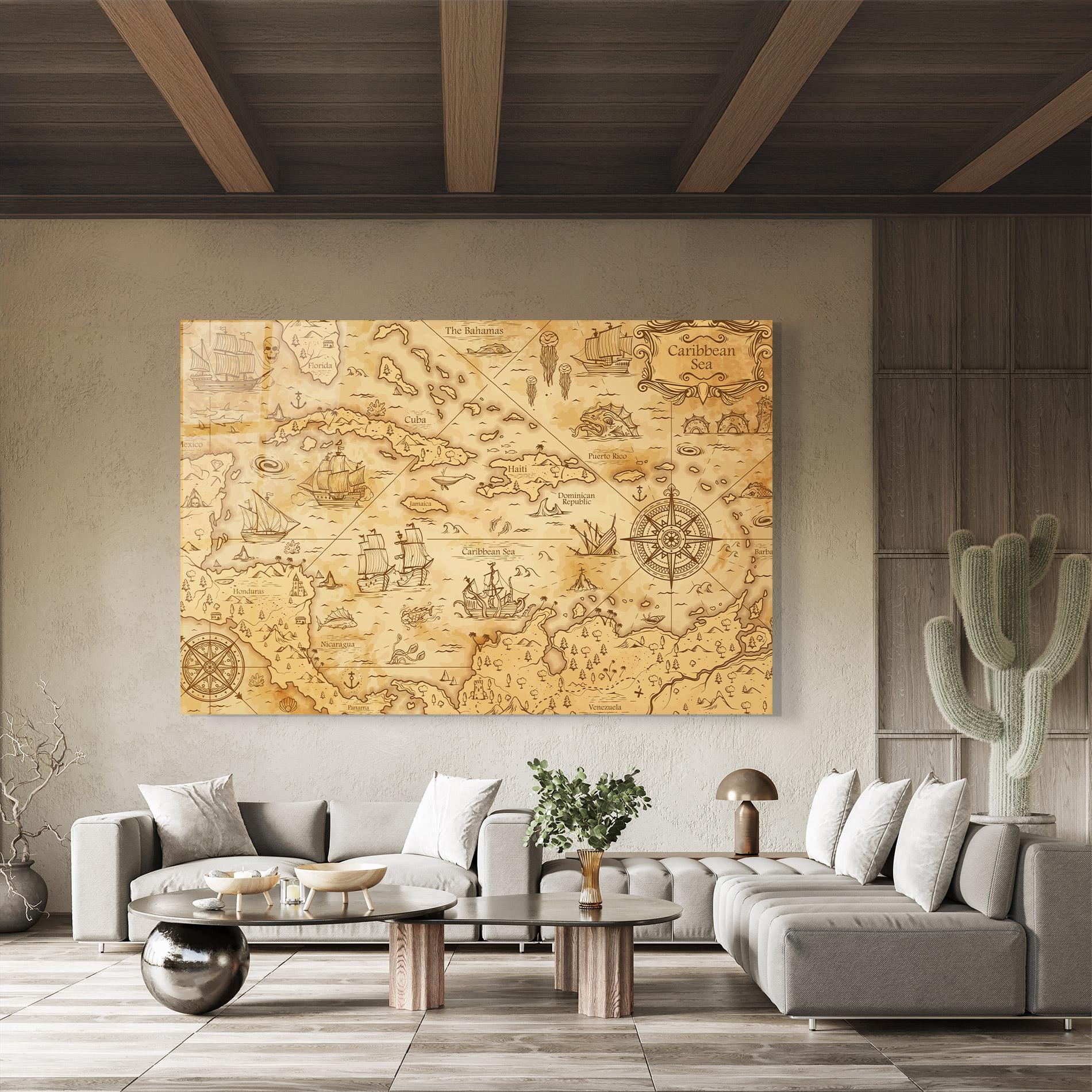 Üvegkép Caribbean Sea mockup 8