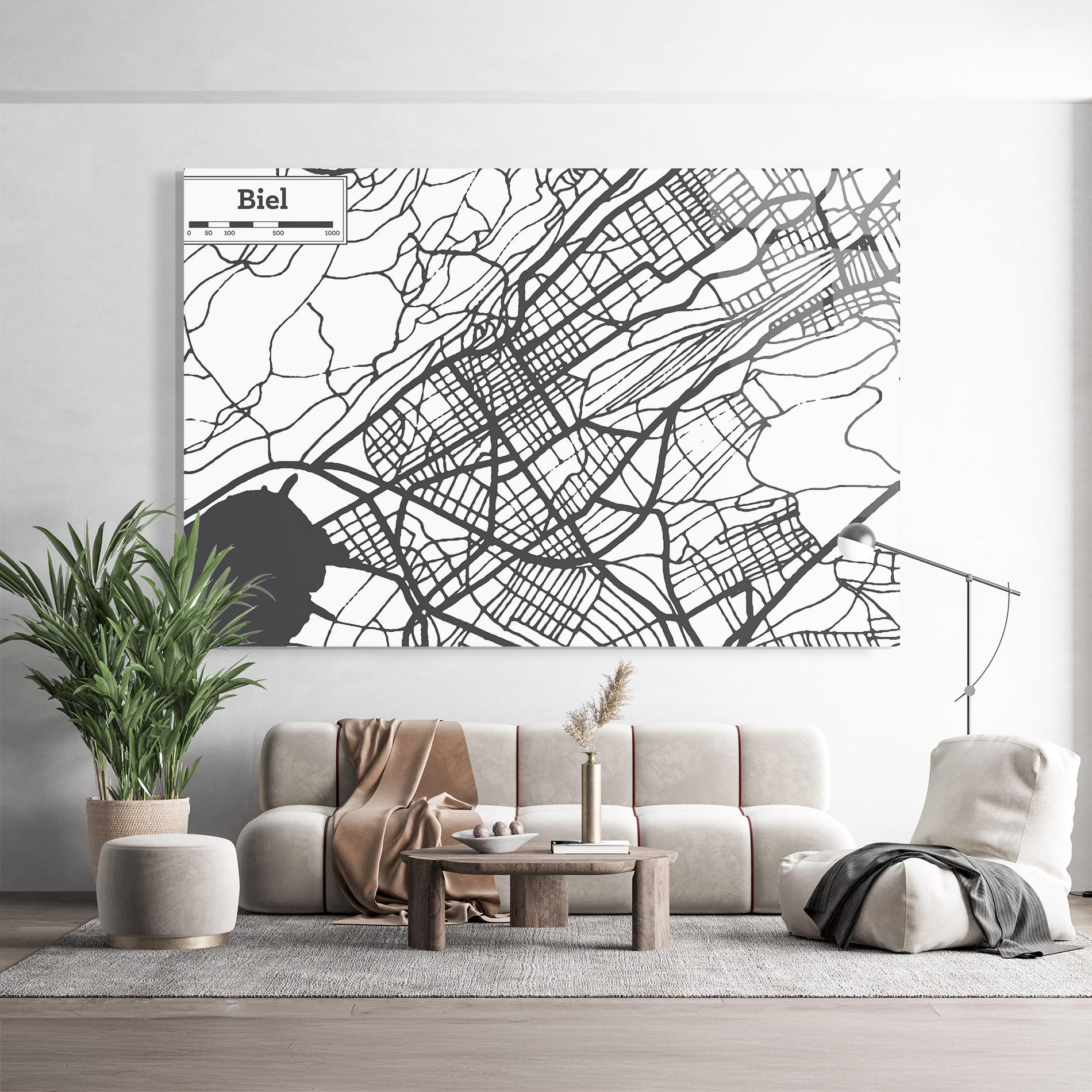 Üvegkép Biel Map mockup 9