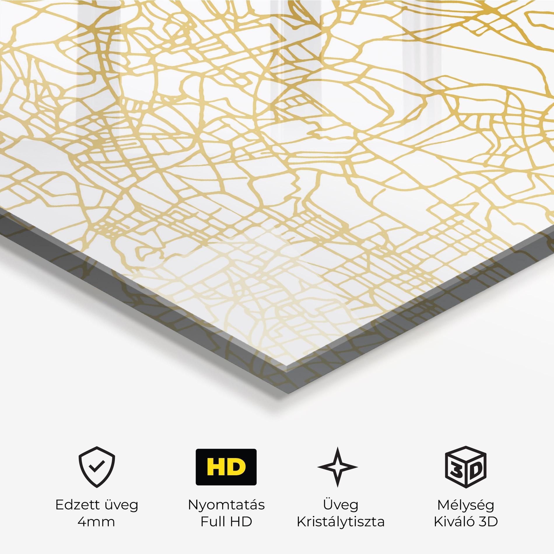 Üvegkép Bangalore Map mockup 3