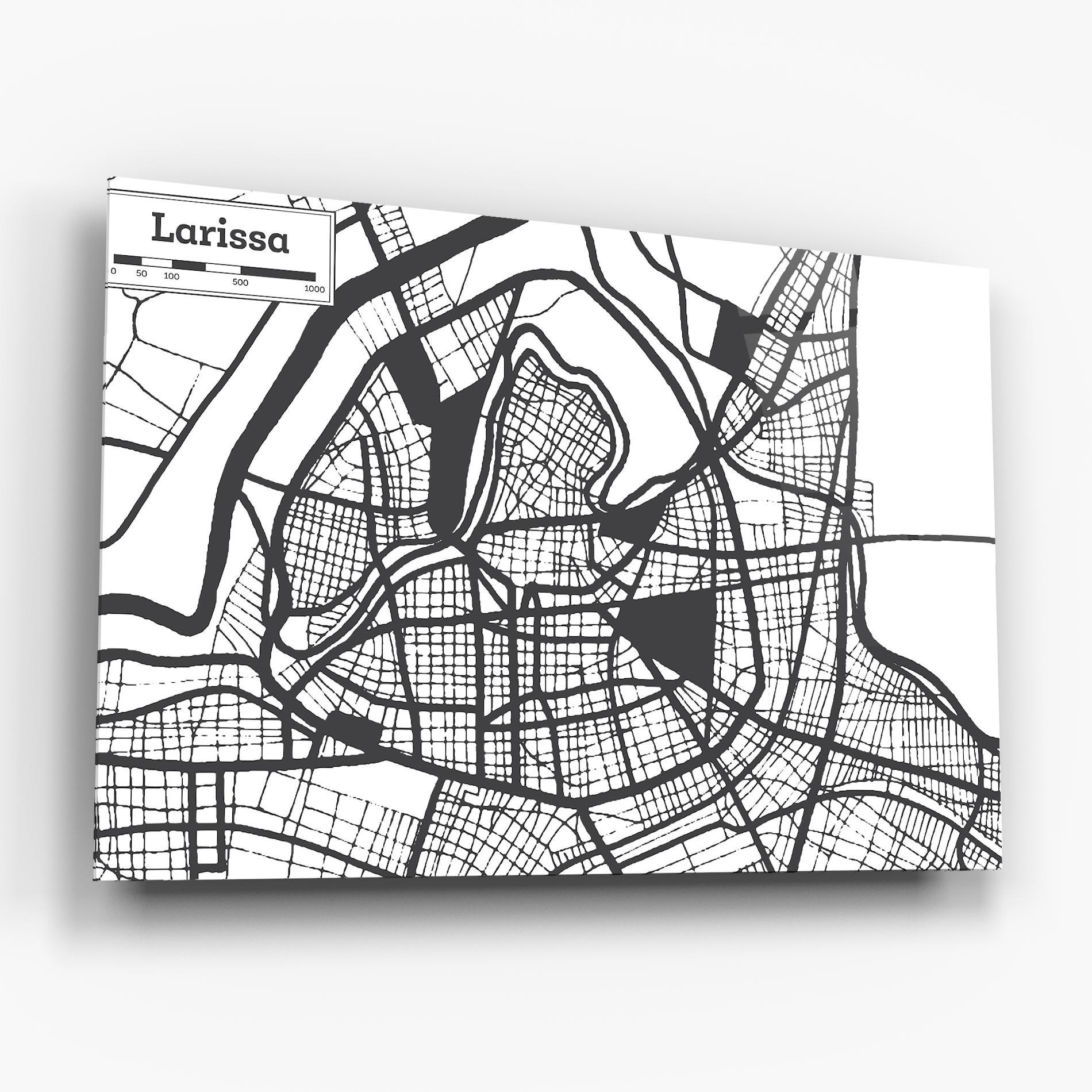 Üvegkép Larissa Map mockup 6