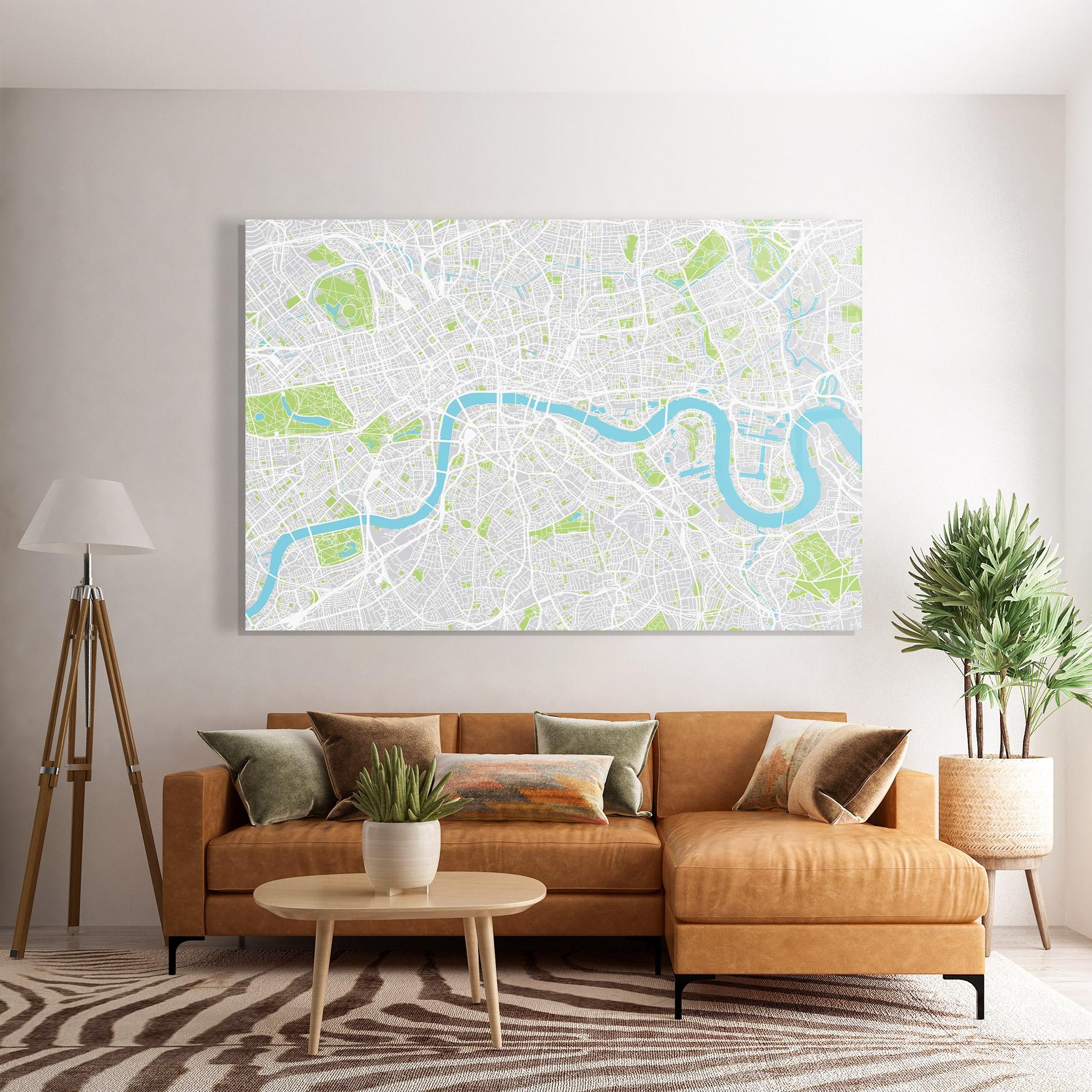 Üvegkép City Color Map mockup 7