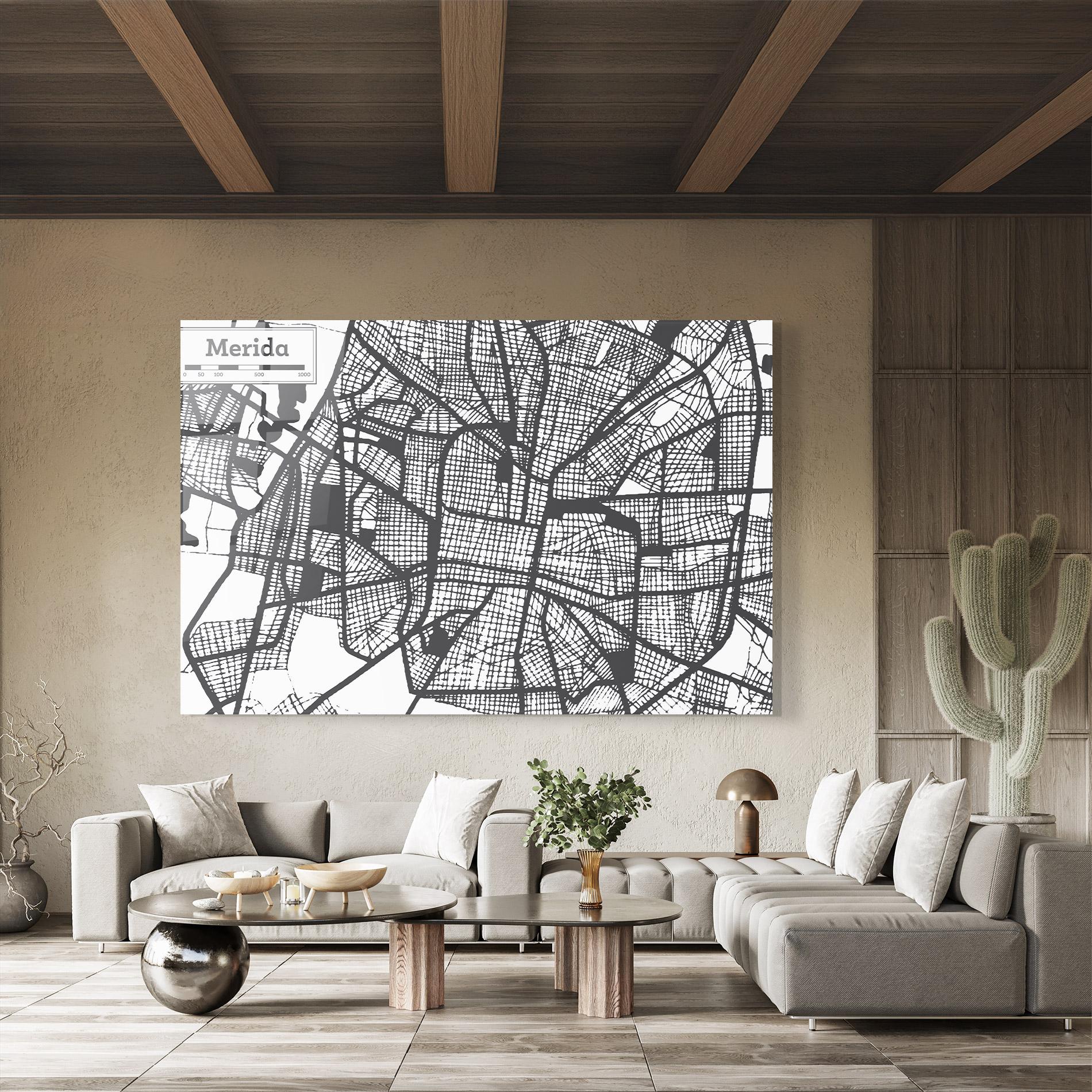 Üvegkép Merida Map mockup 8