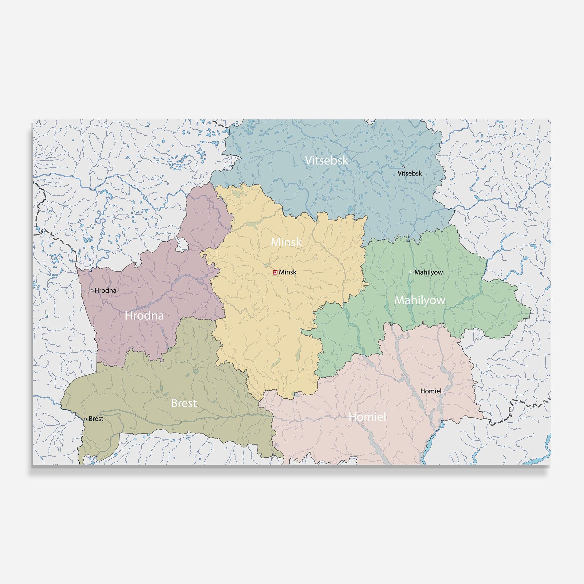 Belarus Map mockup 0