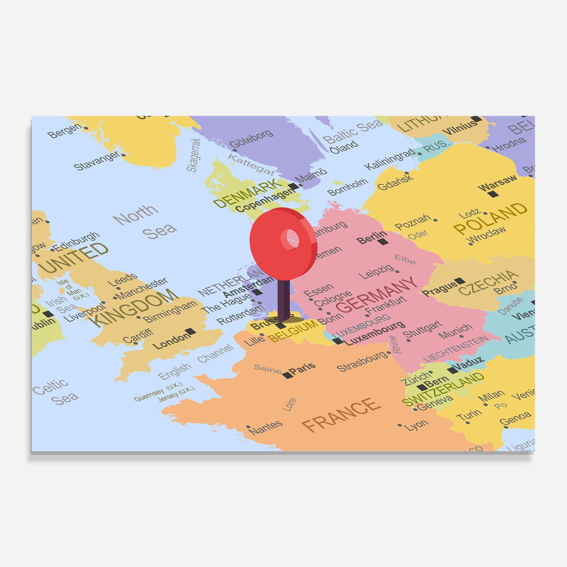 Üvegkép Belgium Close Up mockup 0