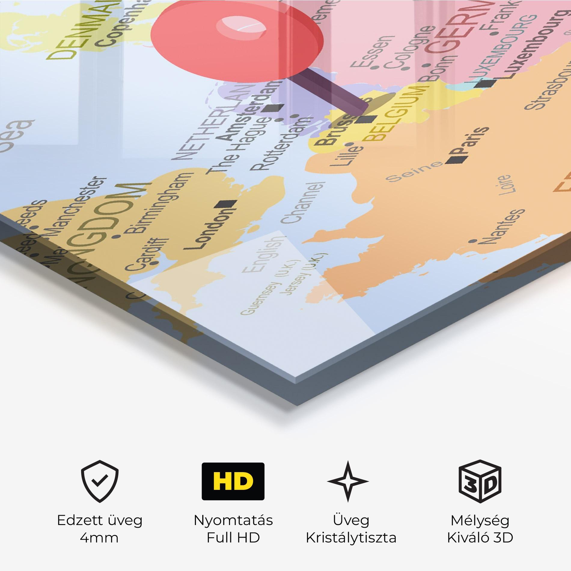 Üvegkép Belgium Close Up mockup 3