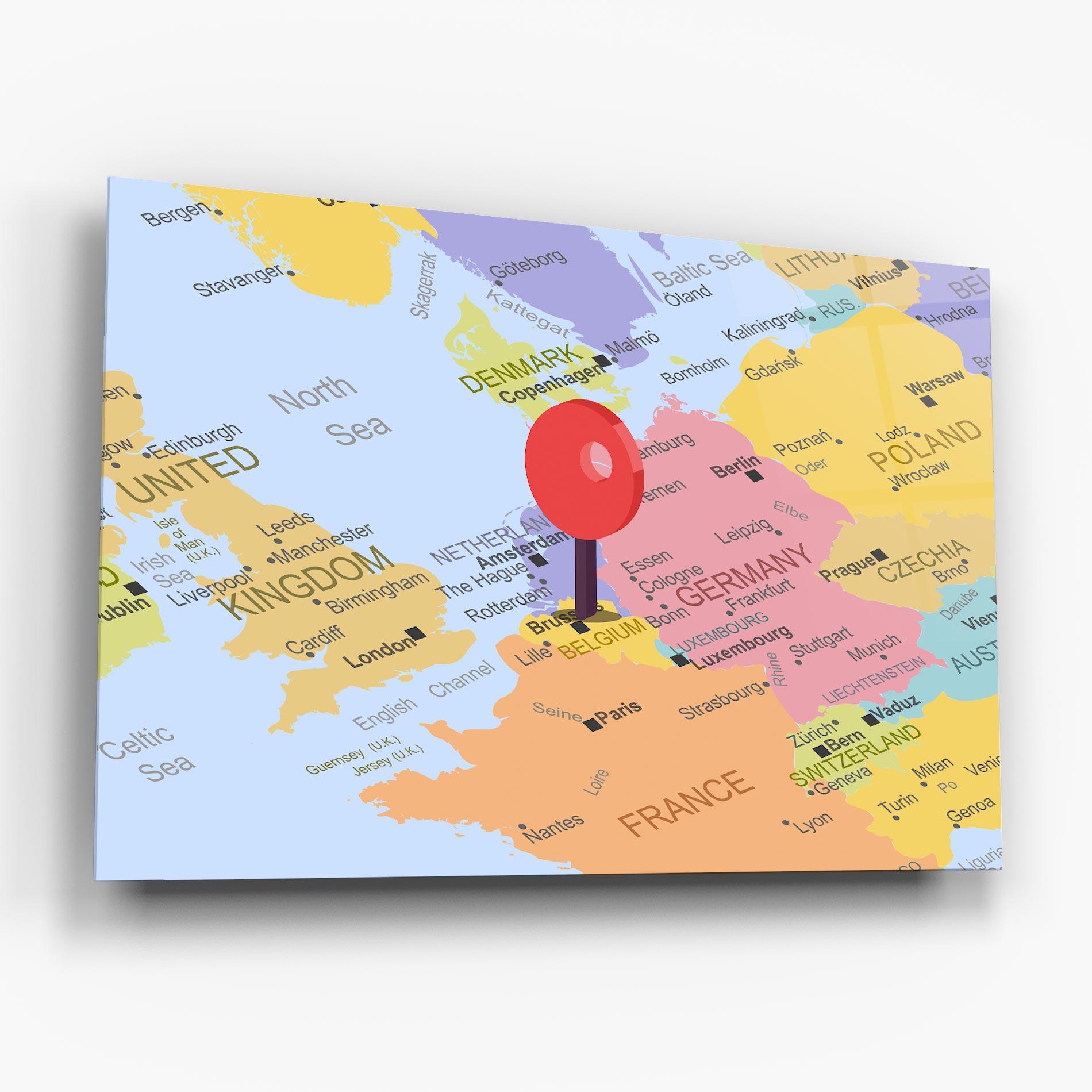 Üvegkép Belgium Close Up mockup 6