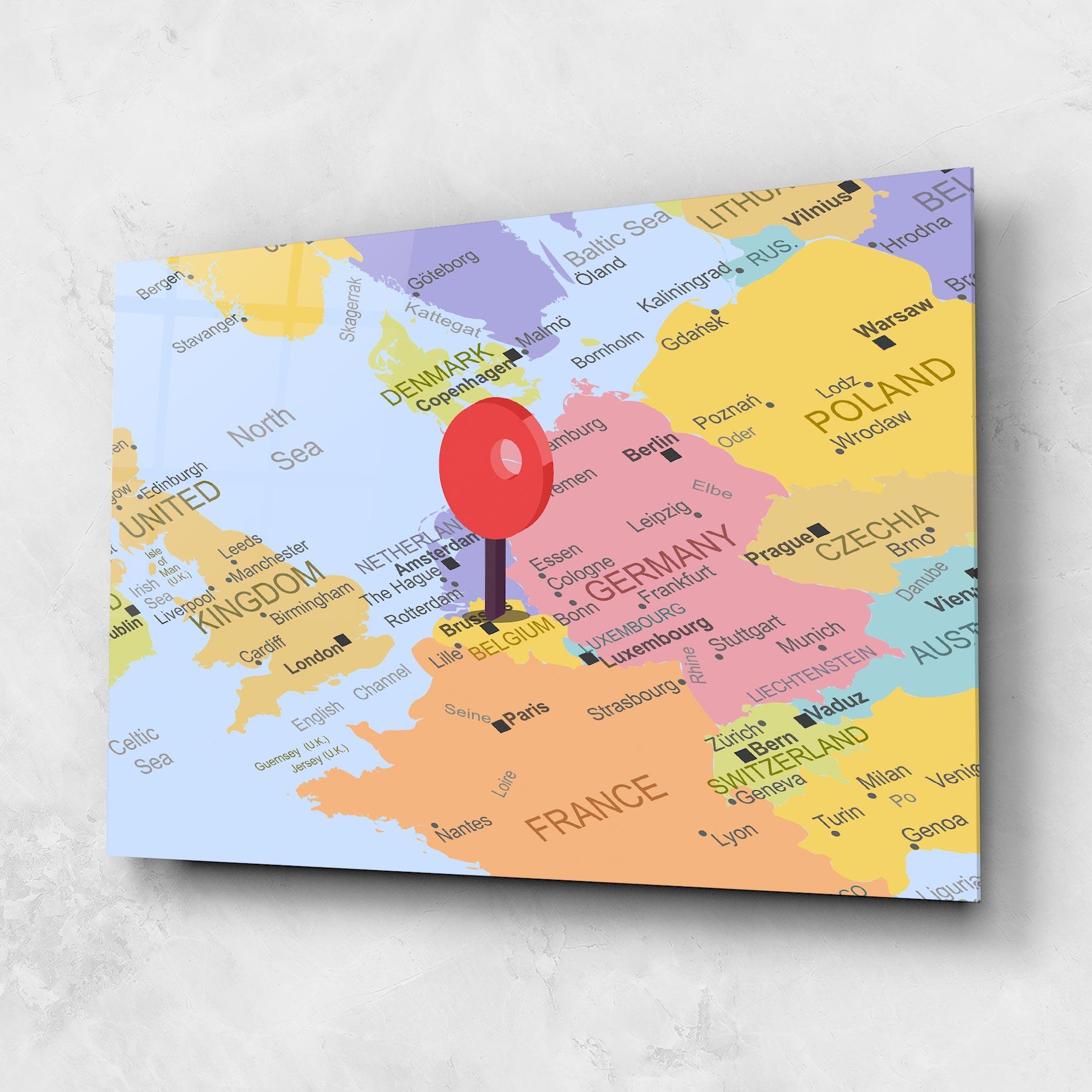 Üvegkép Belgium Close Up mockup 1