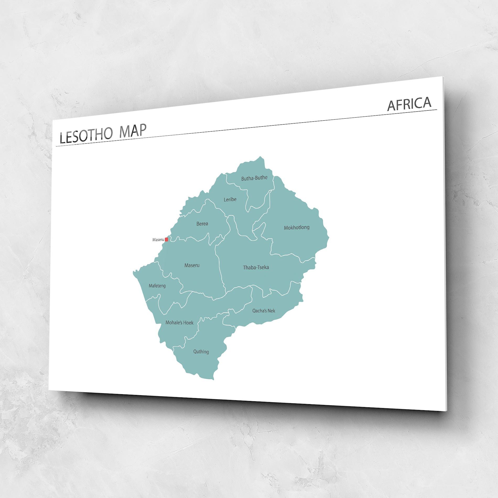 Lesotho Map mockup 1