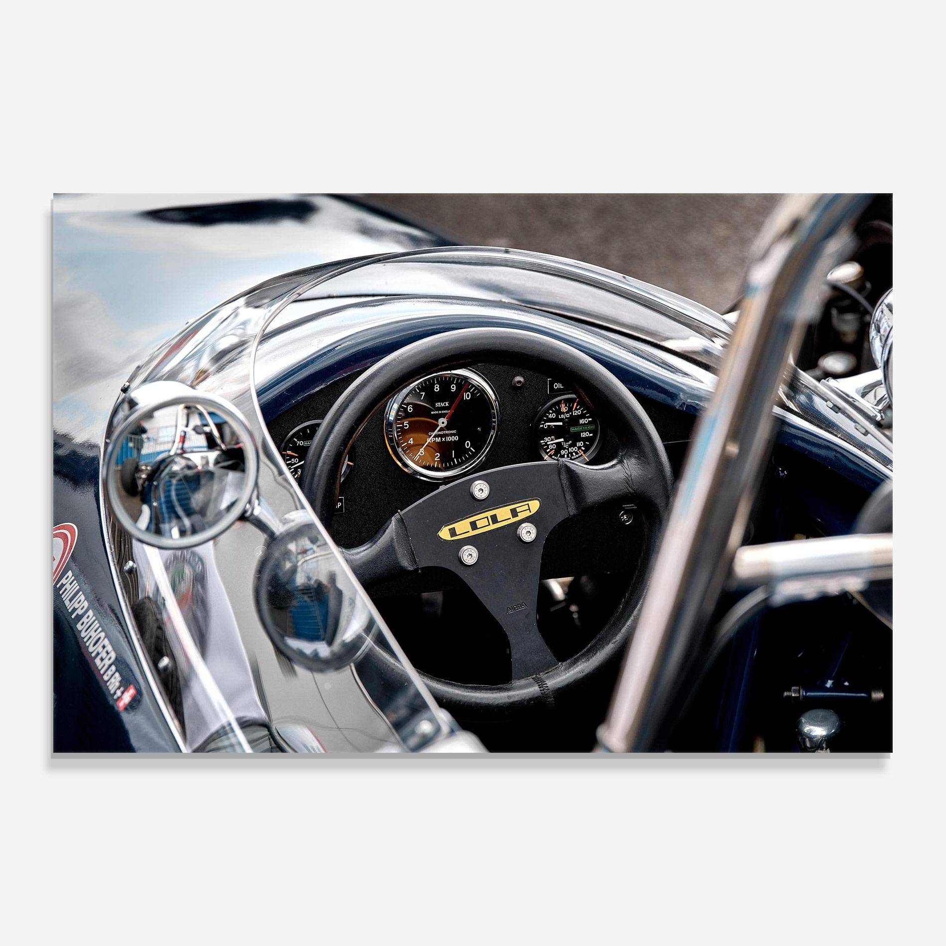 Üvegkép Race Car Closeup mockup 0