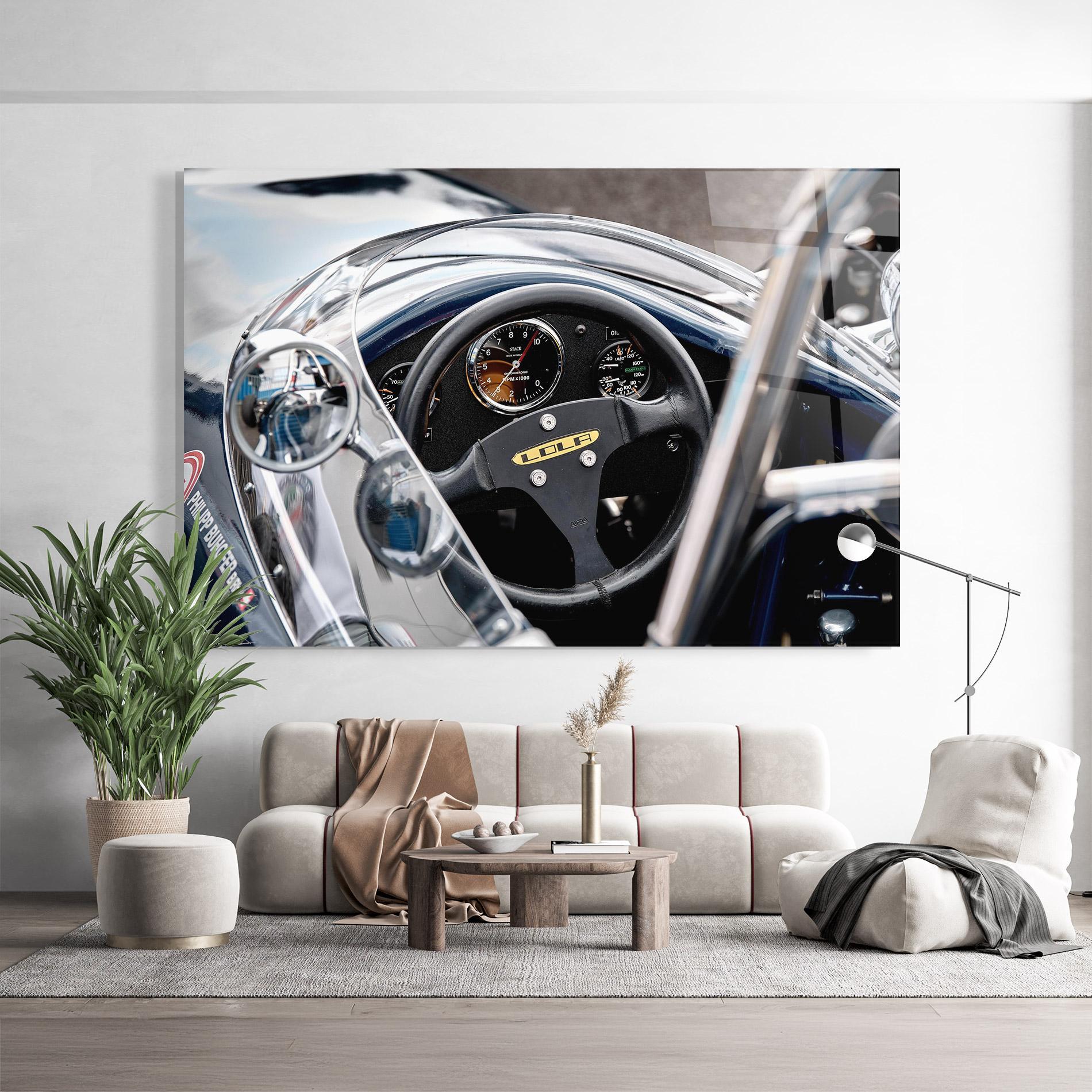 Üvegkép Race Car Closeup mockup 9