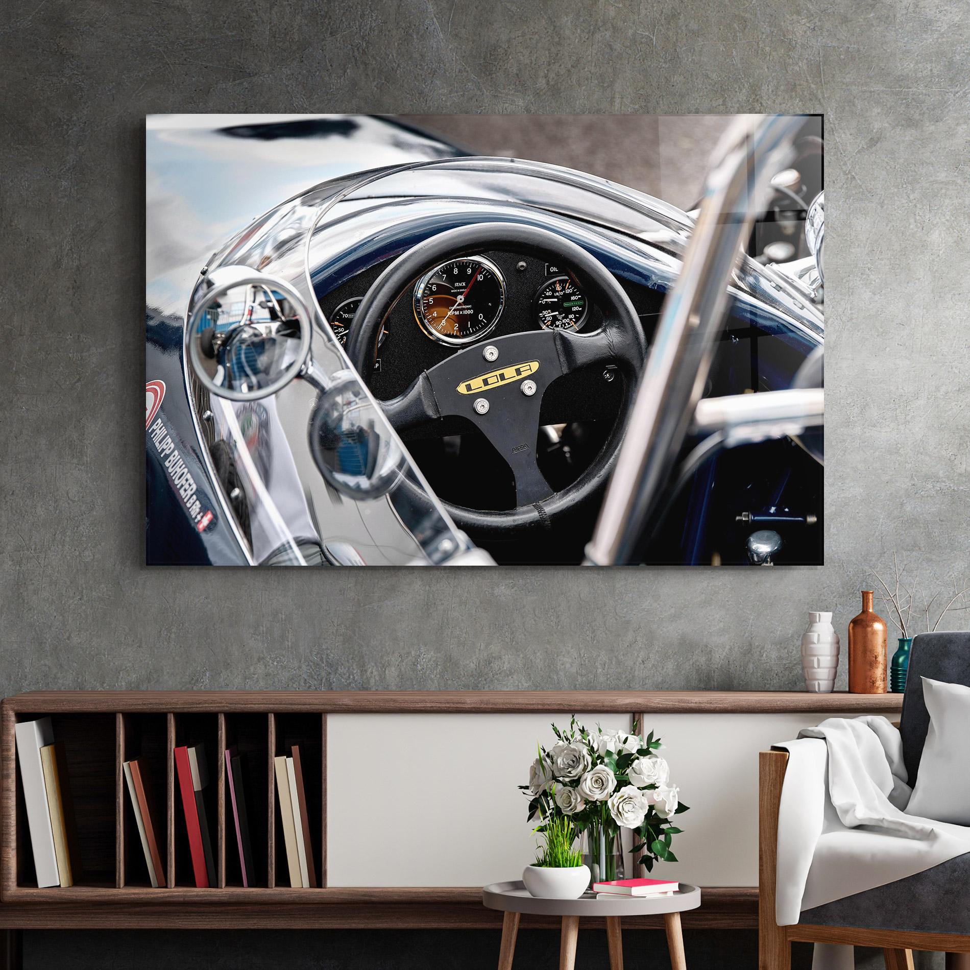 Üvegkép Race Car Closeup mockup 2