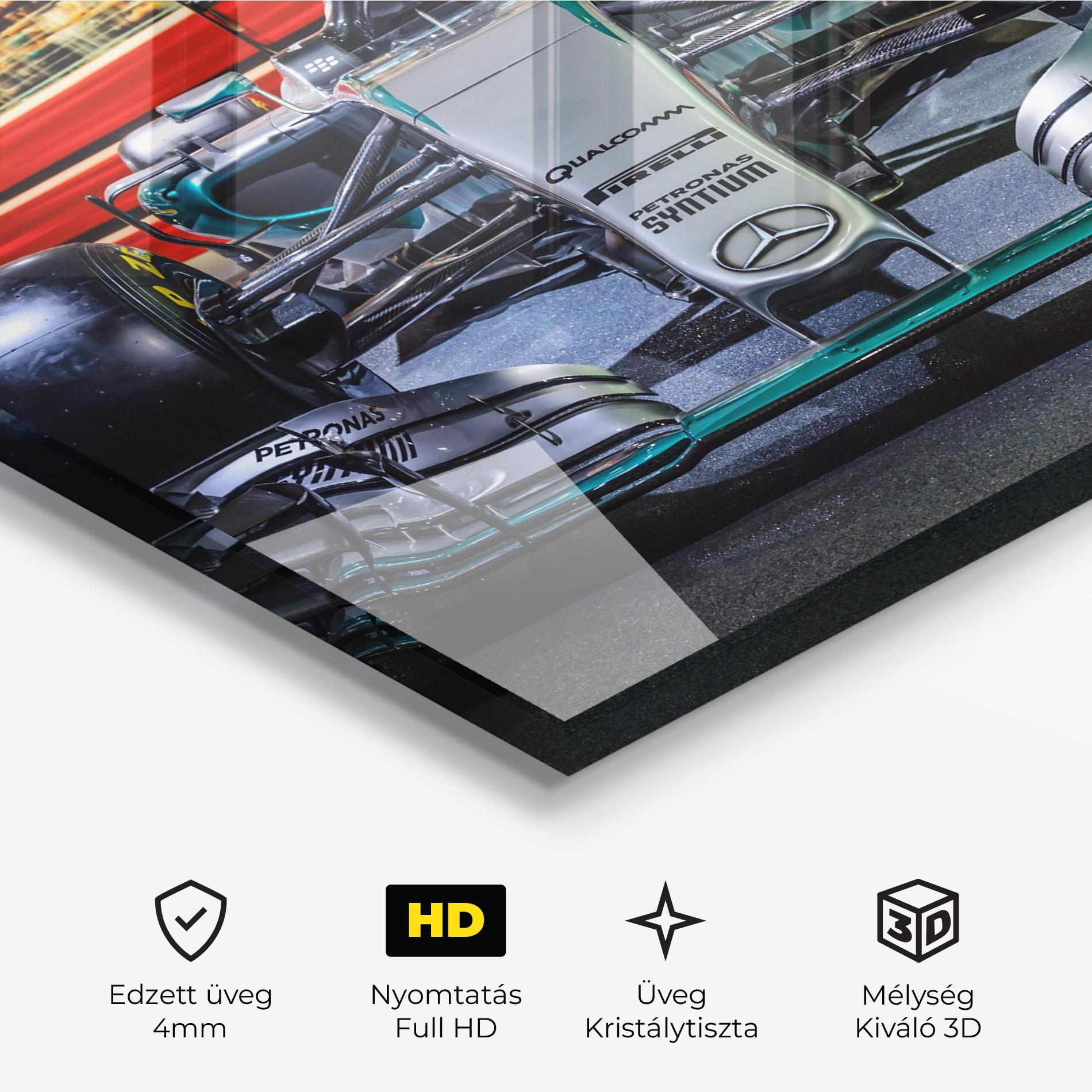 Üvegkép Black Green F1 mockup 3