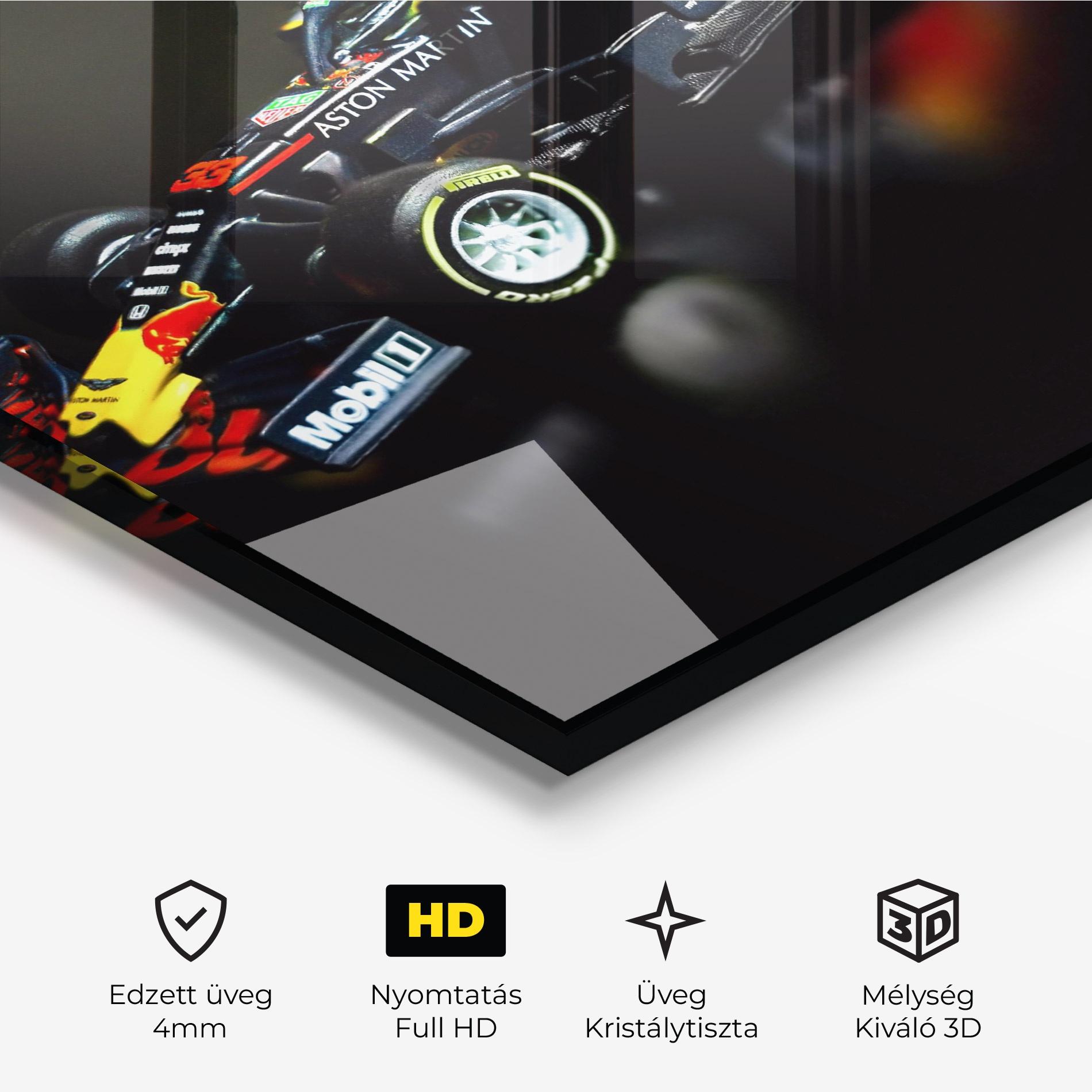 Üvegkép Black Yellow F1 mockup 3