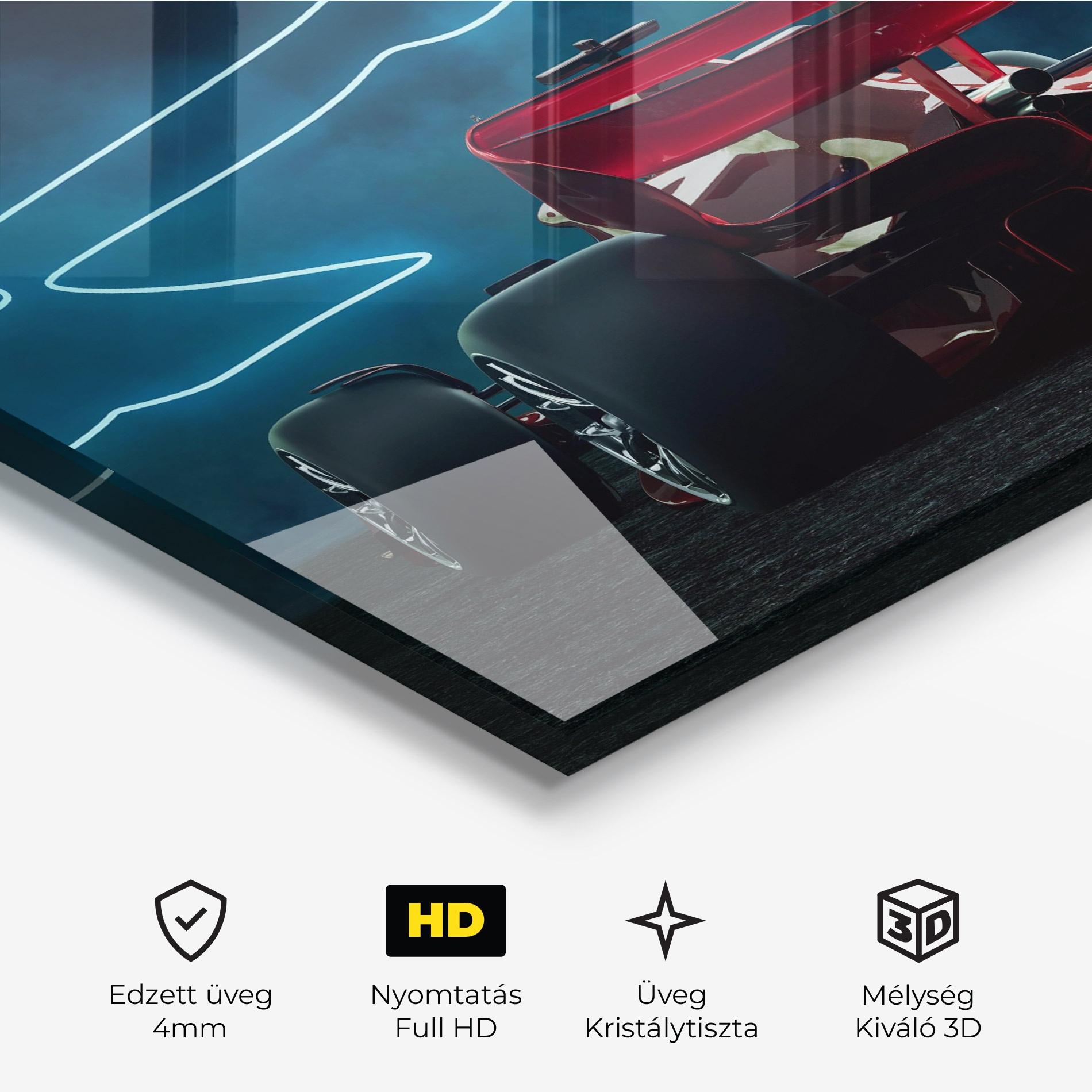 Üvegkép Race Car F1 mockup 3