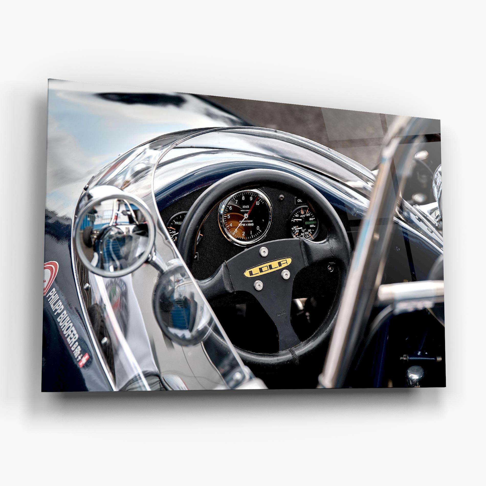 Üvegkép Race Car Closeup mockup 6