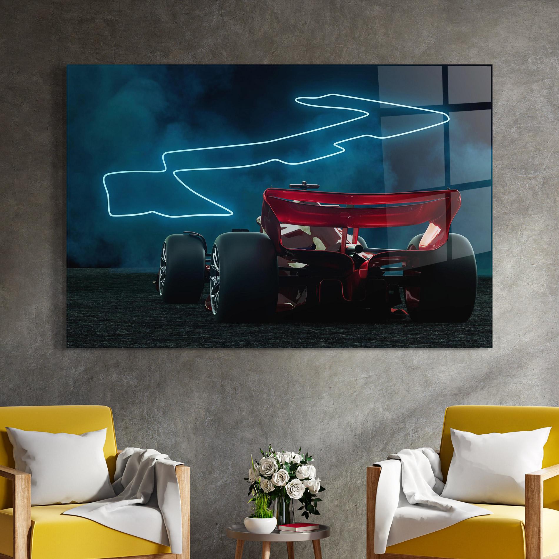 Üvegkép Race Car F1 mockup 4