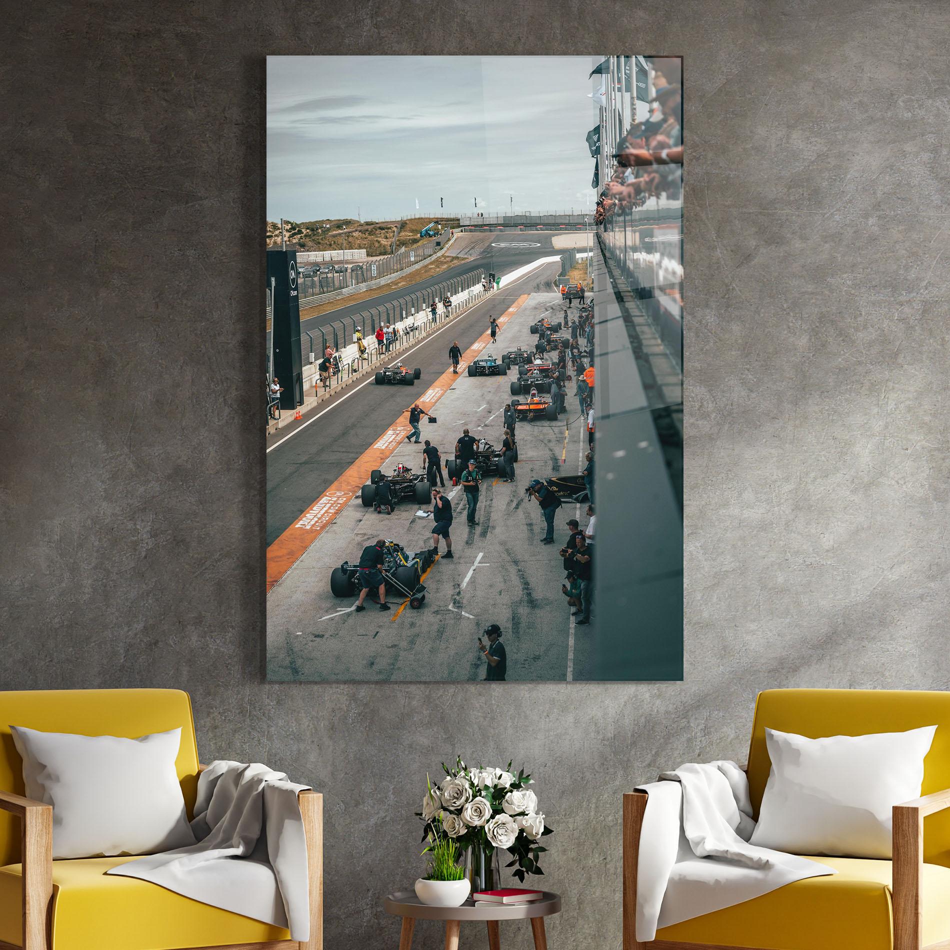 Üvegkép Fromula 1 Cars mockup 4