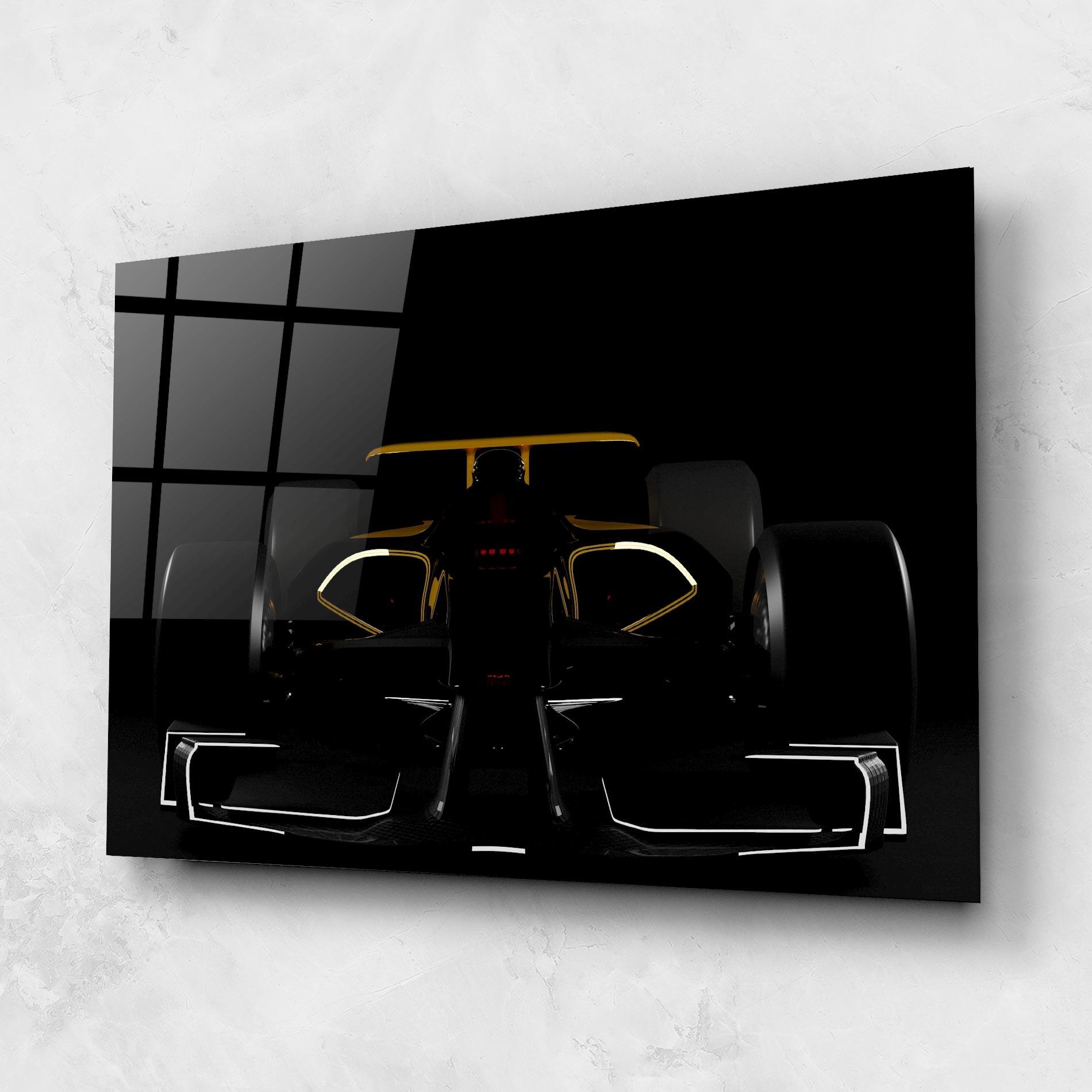 Üvegkép Dark F1 Car mockup 1