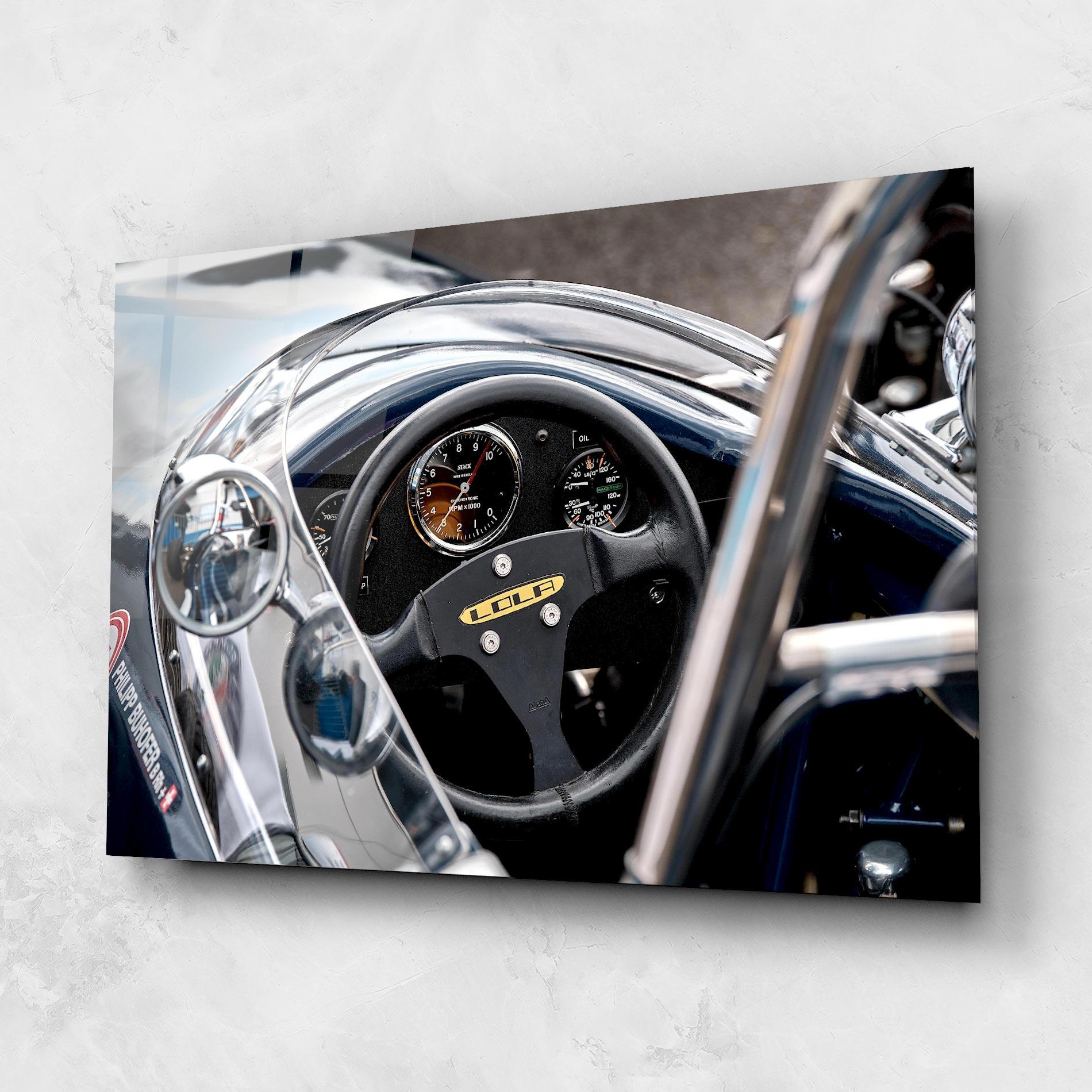 Üvegkép Race Car Closeup mockup 1