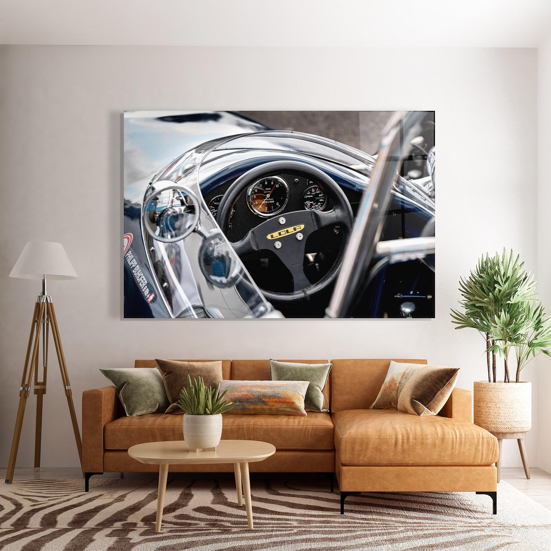 Üvegkép Race Car Closeup mockup 7