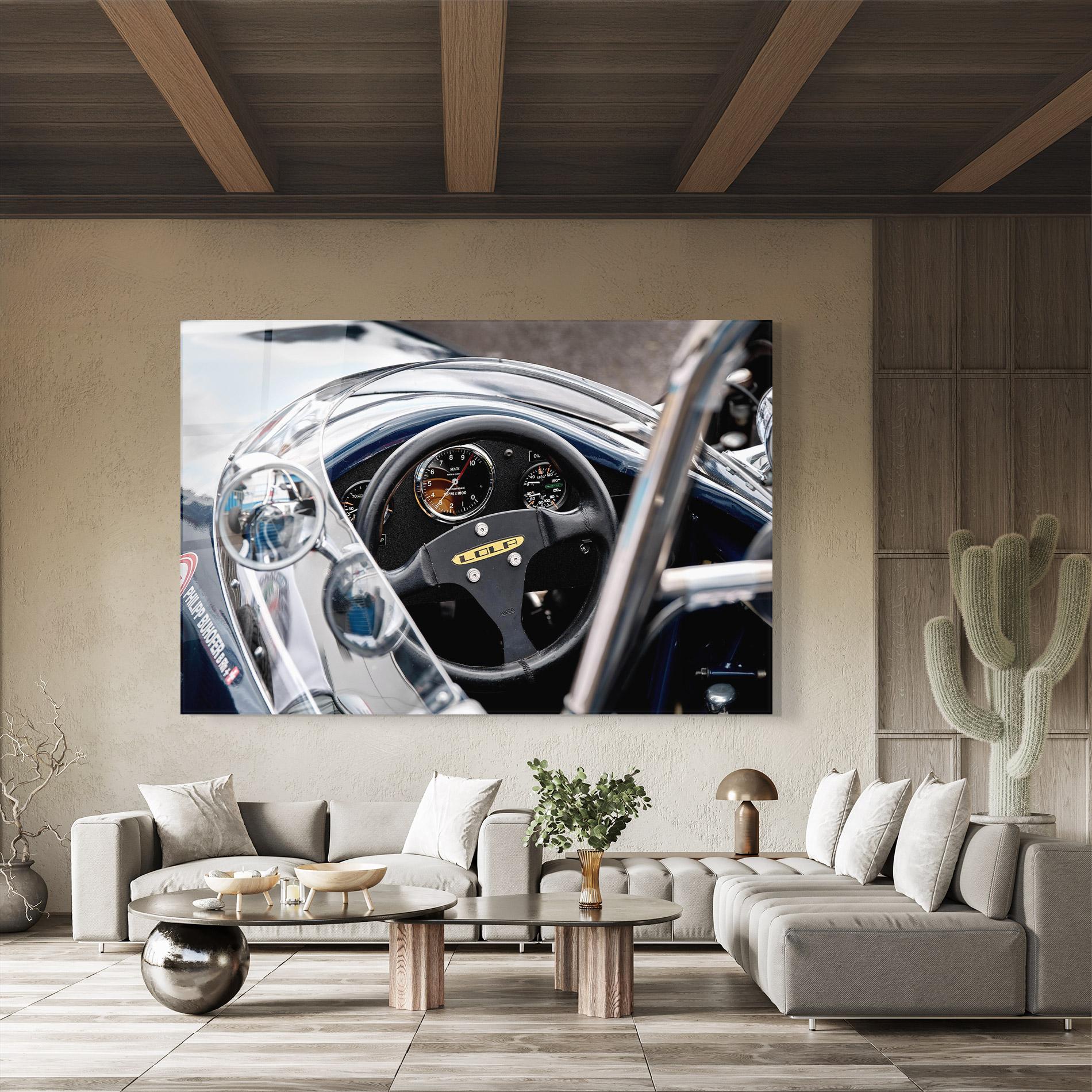 Üvegkép Race Car Closeup mockup 8