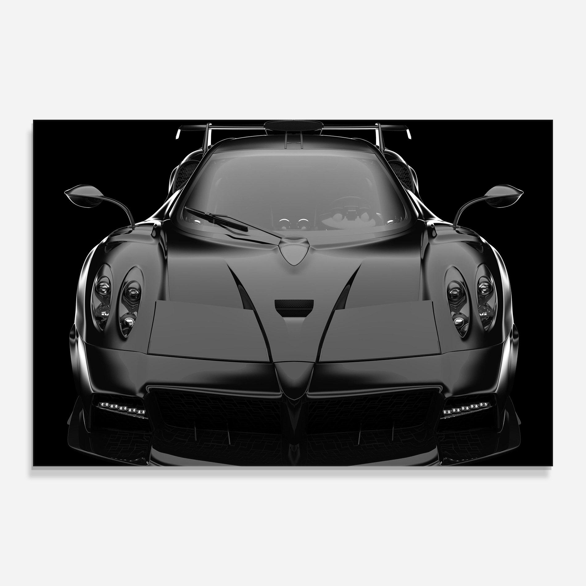 Üvegkép Black Matte Pagani mockup 0