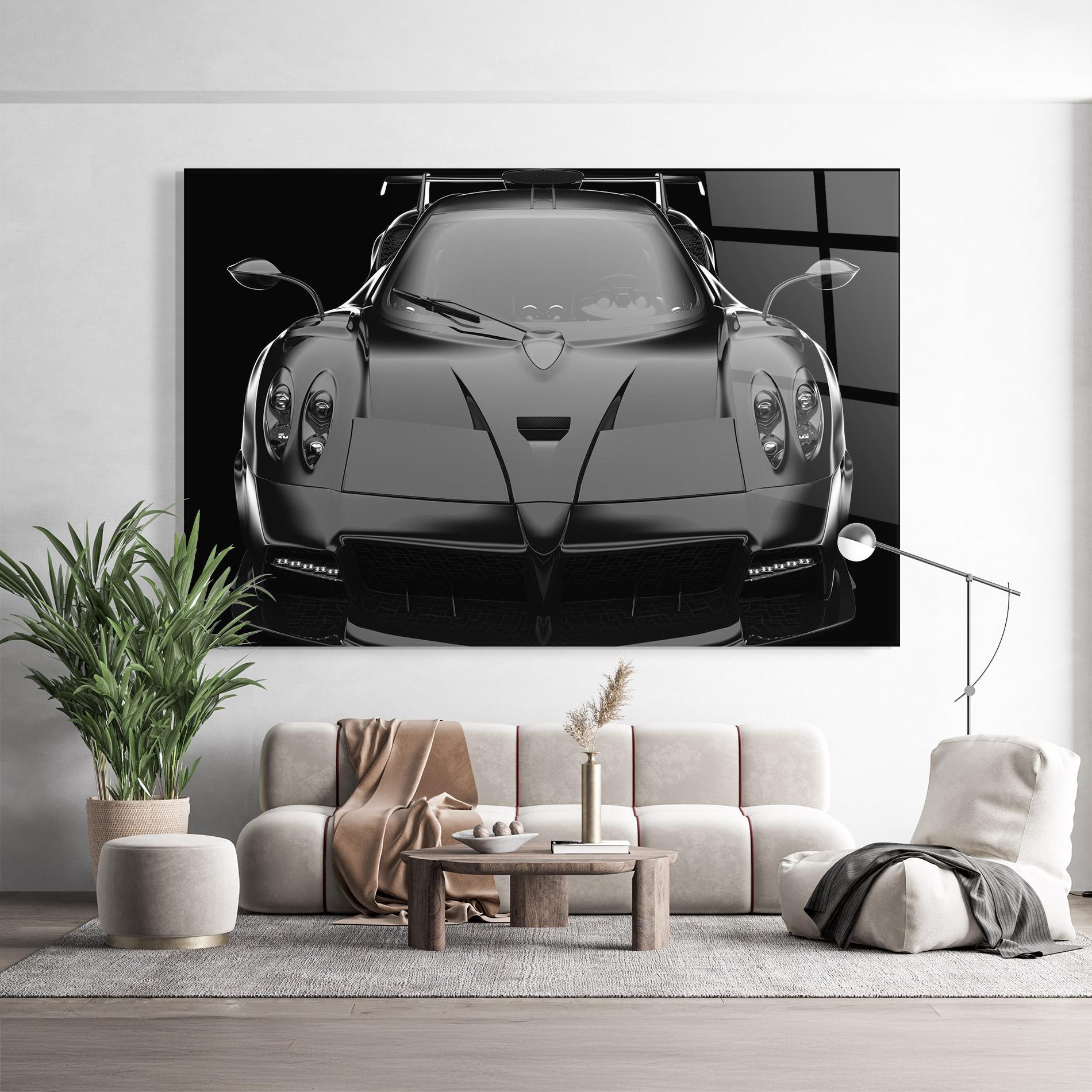 Üvegkép Black Matte Pagani mockup 9