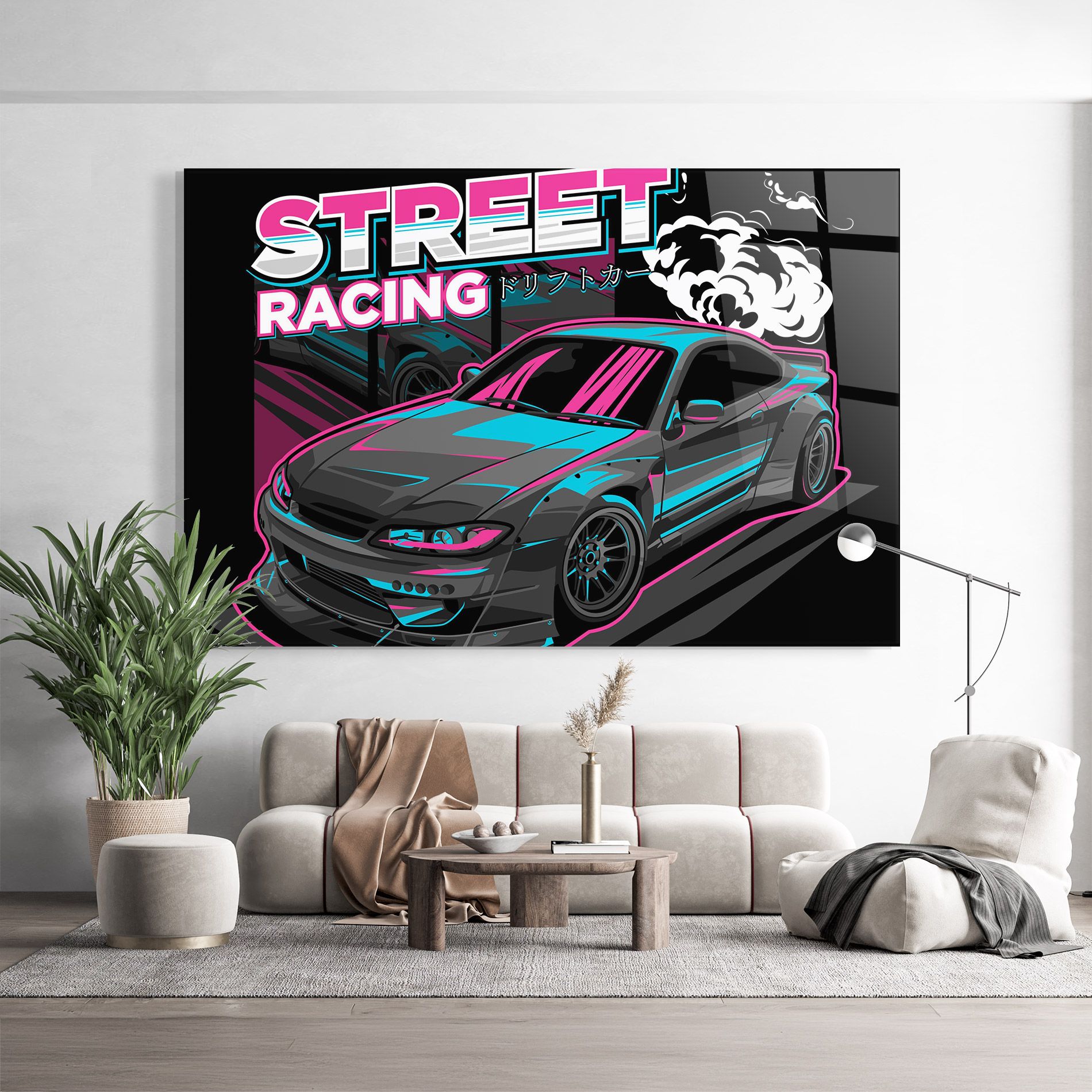 Drift Grey Car mockup 9