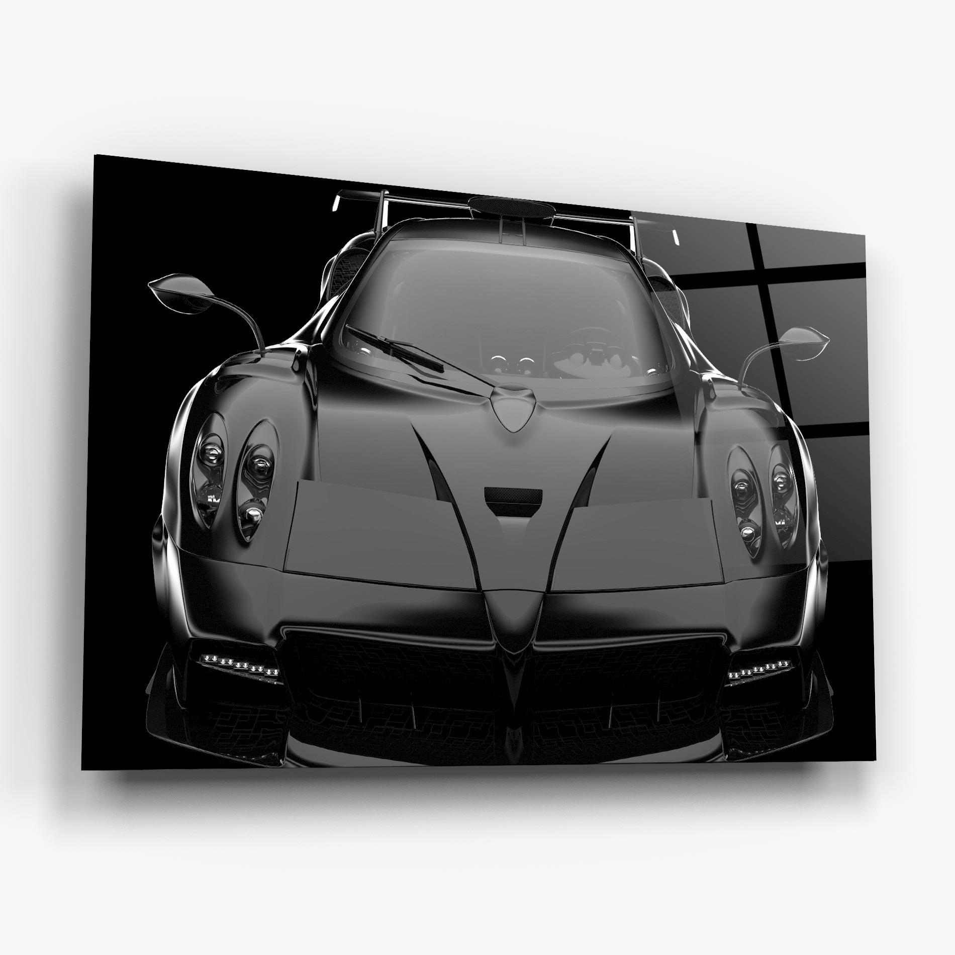 Üvegkép Black Matte Pagani mockup 6