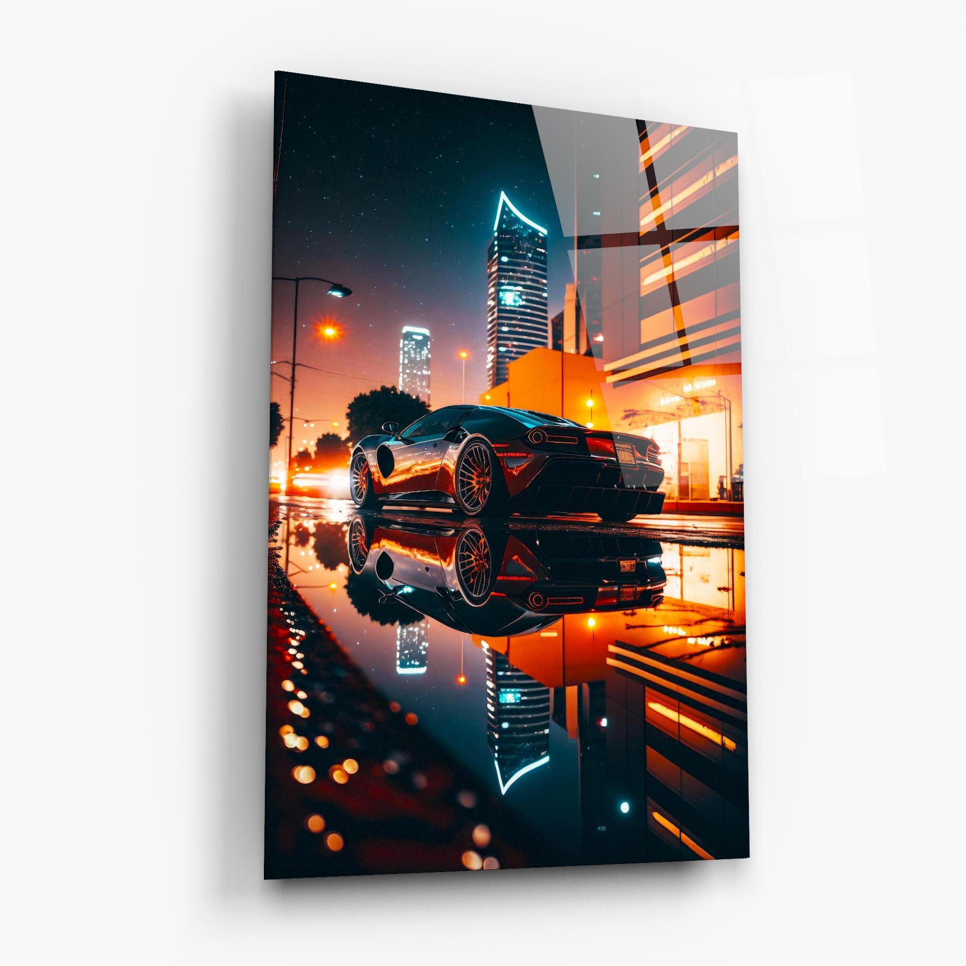 Rainy Sport Car mockup 6