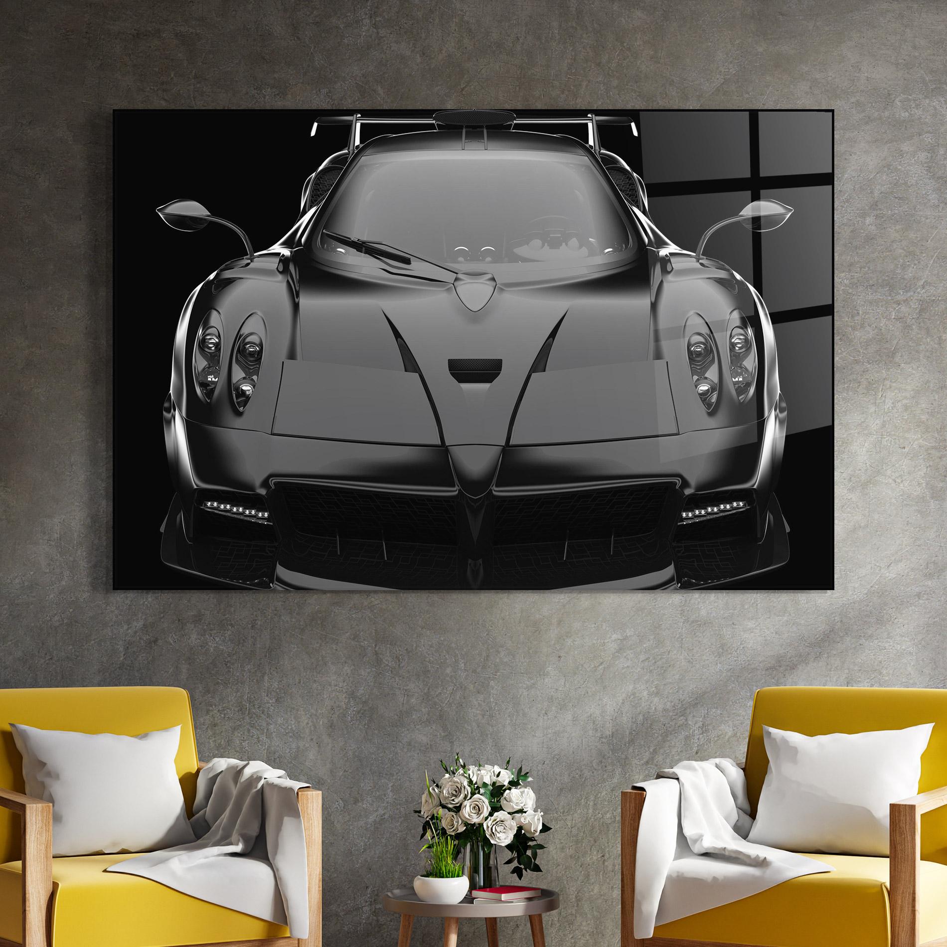 Üvegkép Black Matte Pagani mockup 4