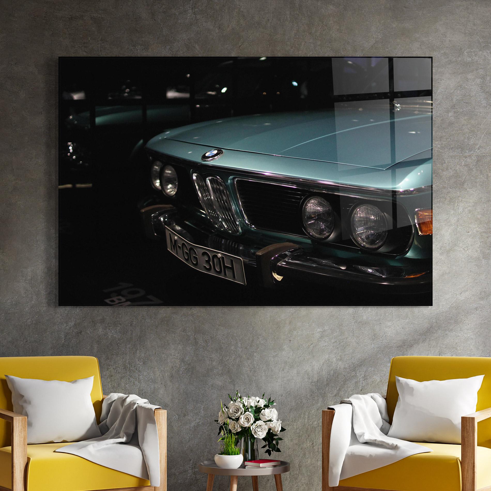 Üvegkép Old Bmw Headlight mockup 4