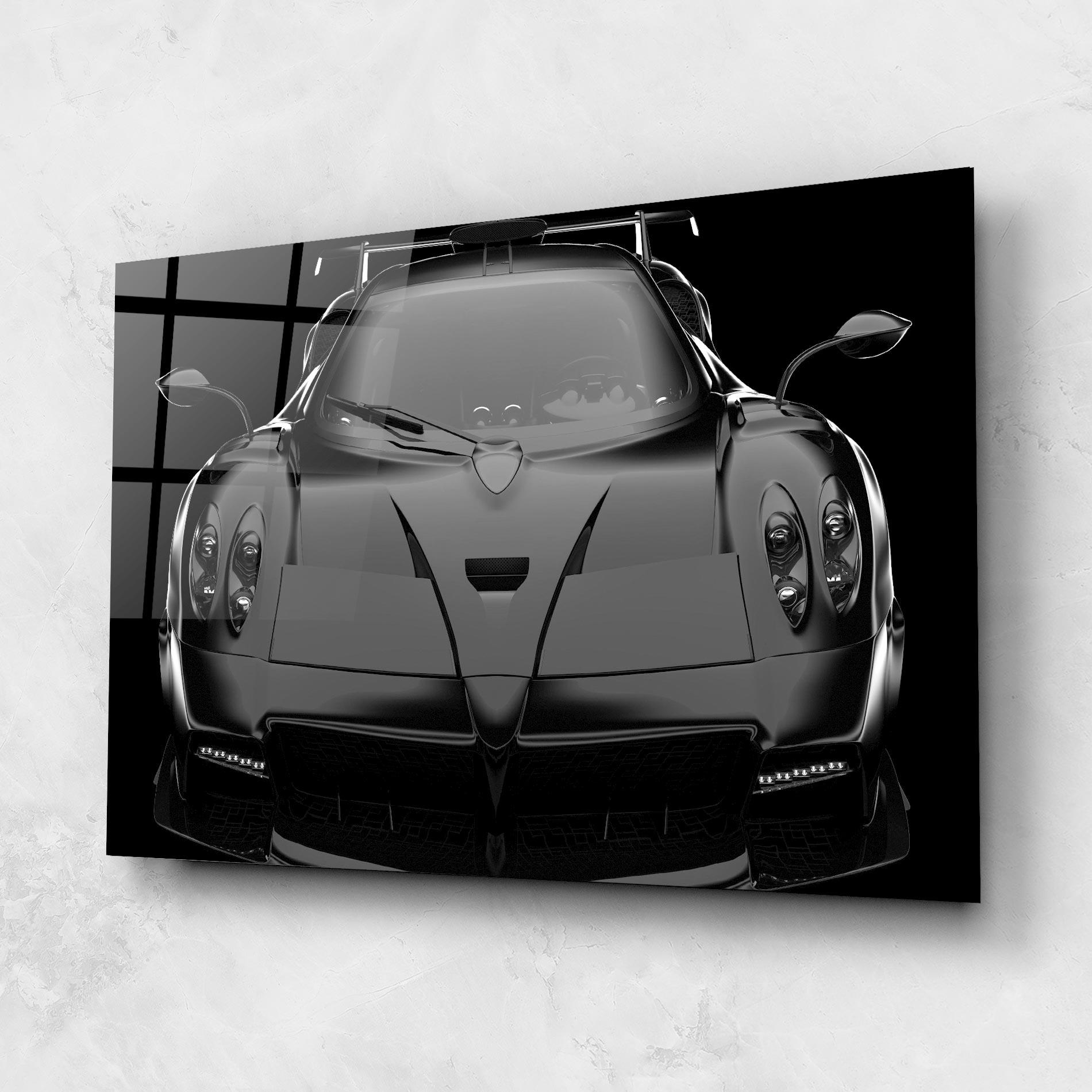 Üvegkép Black Matte Pagani mockup 1