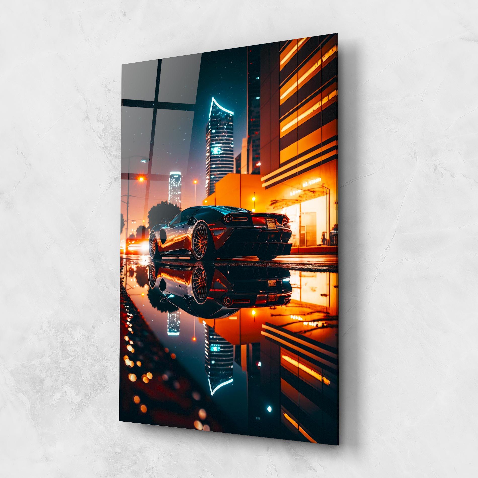 Rainy Sport Car mockup 1