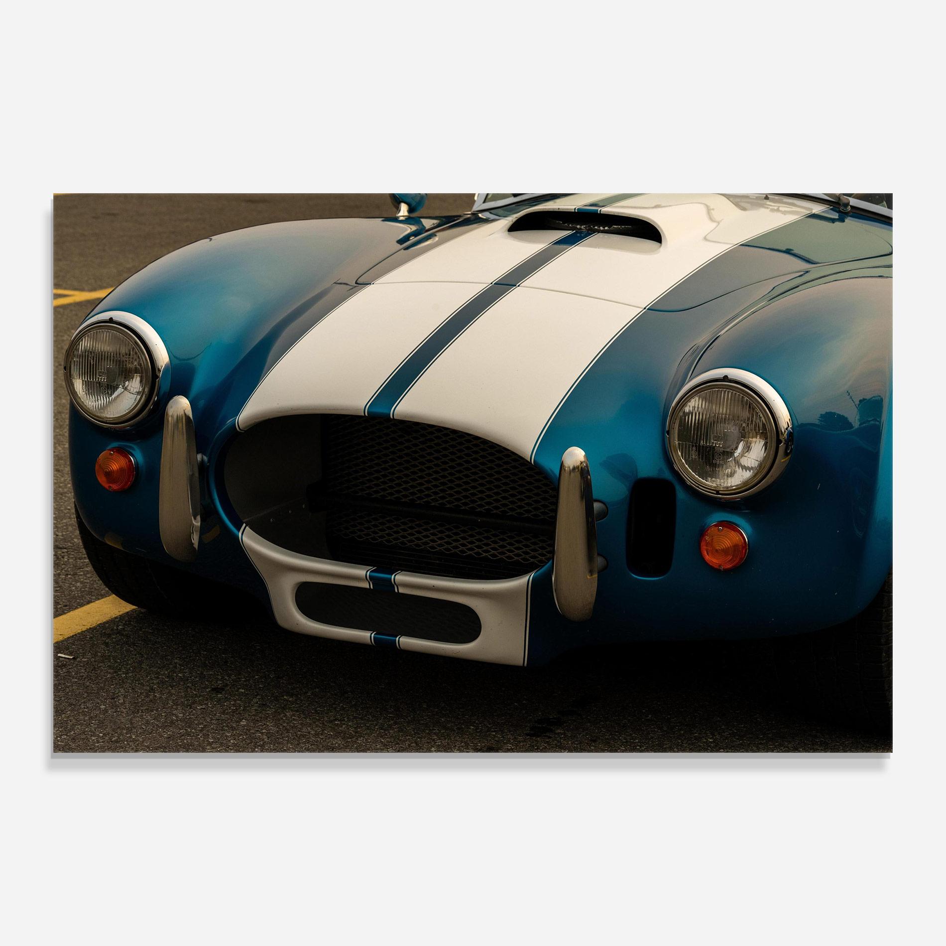Üvegkép Blue Vintage Car mockup 0