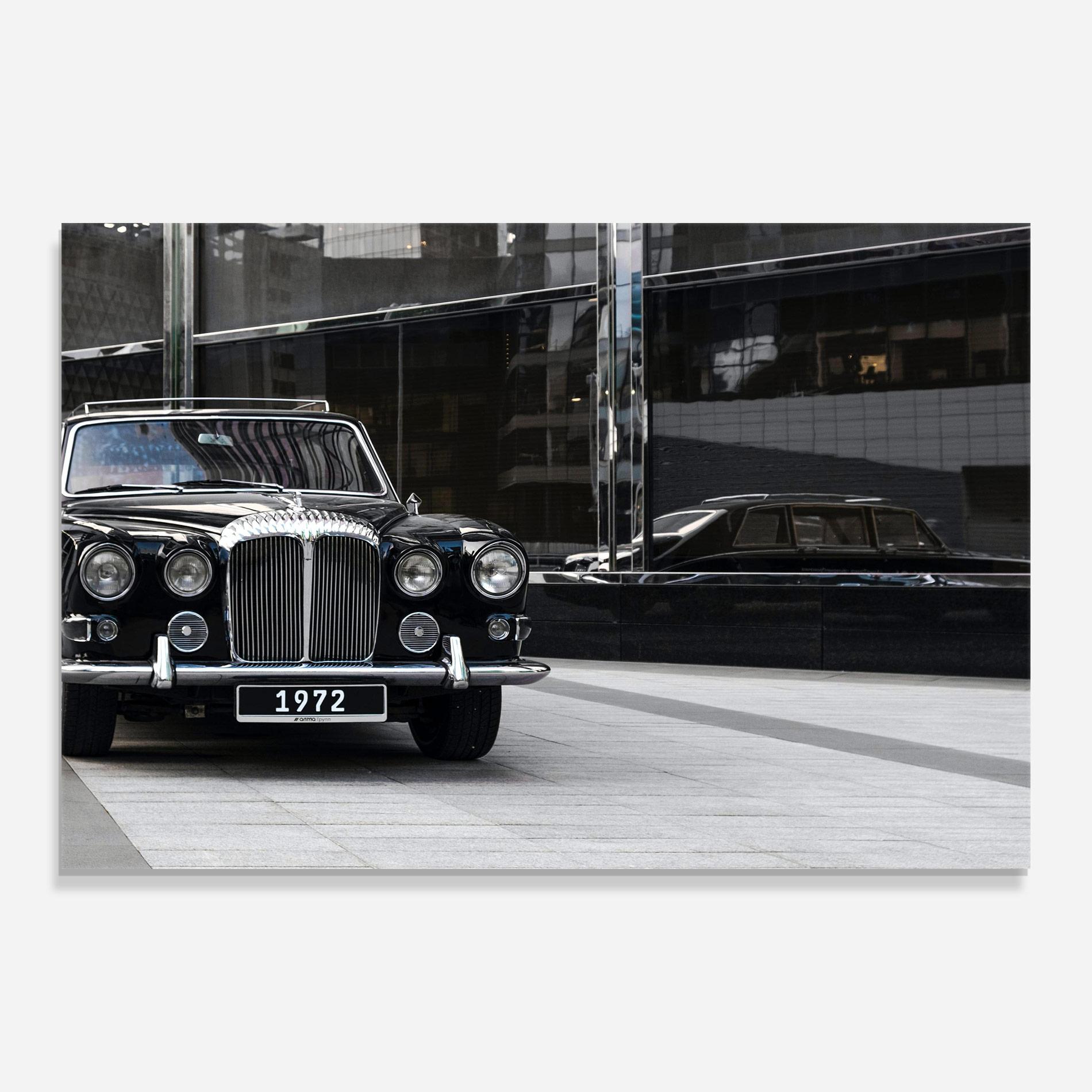 Üvegkép Vintage Black Car mockup 0