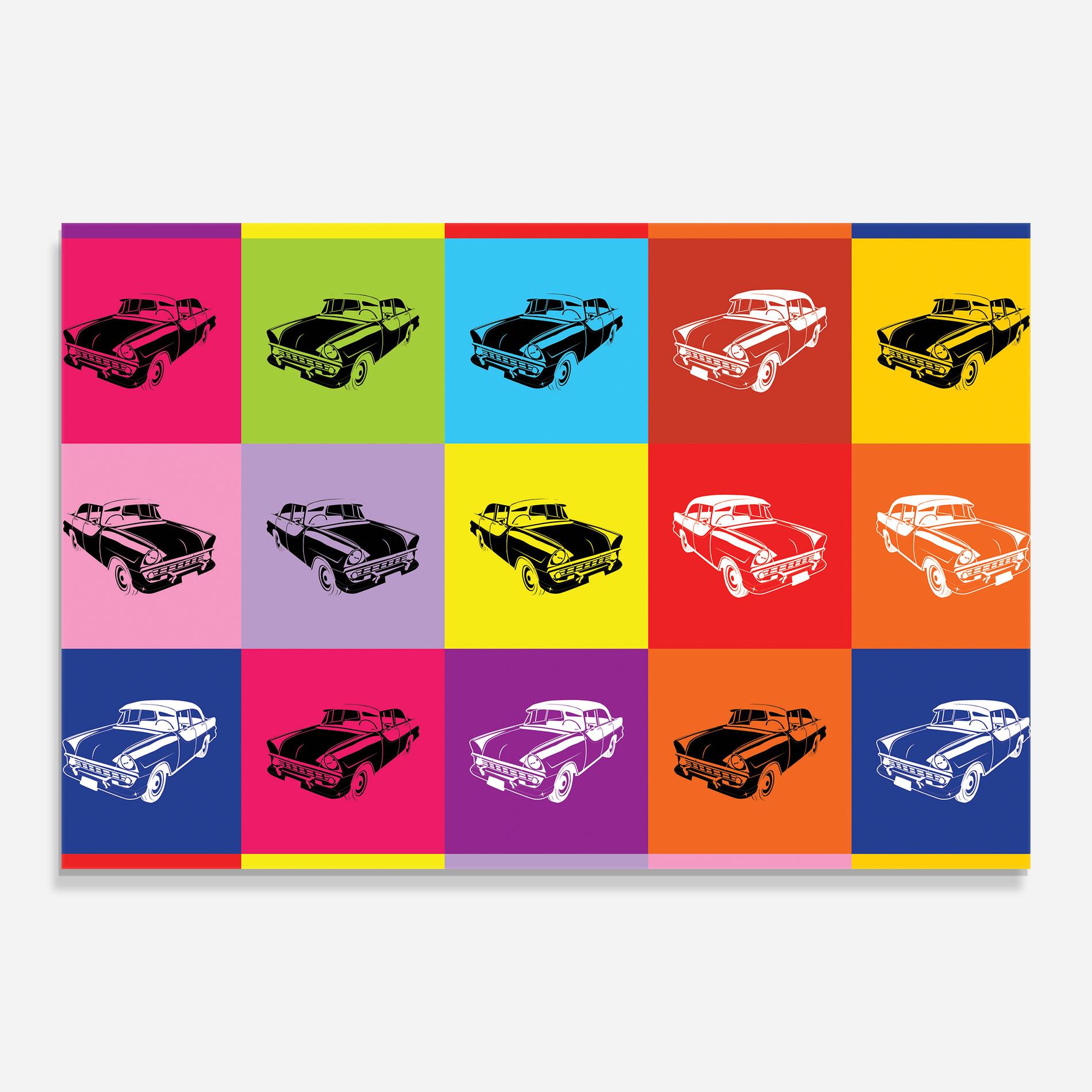 Üvegkép Vintage Car Mix mockup 0