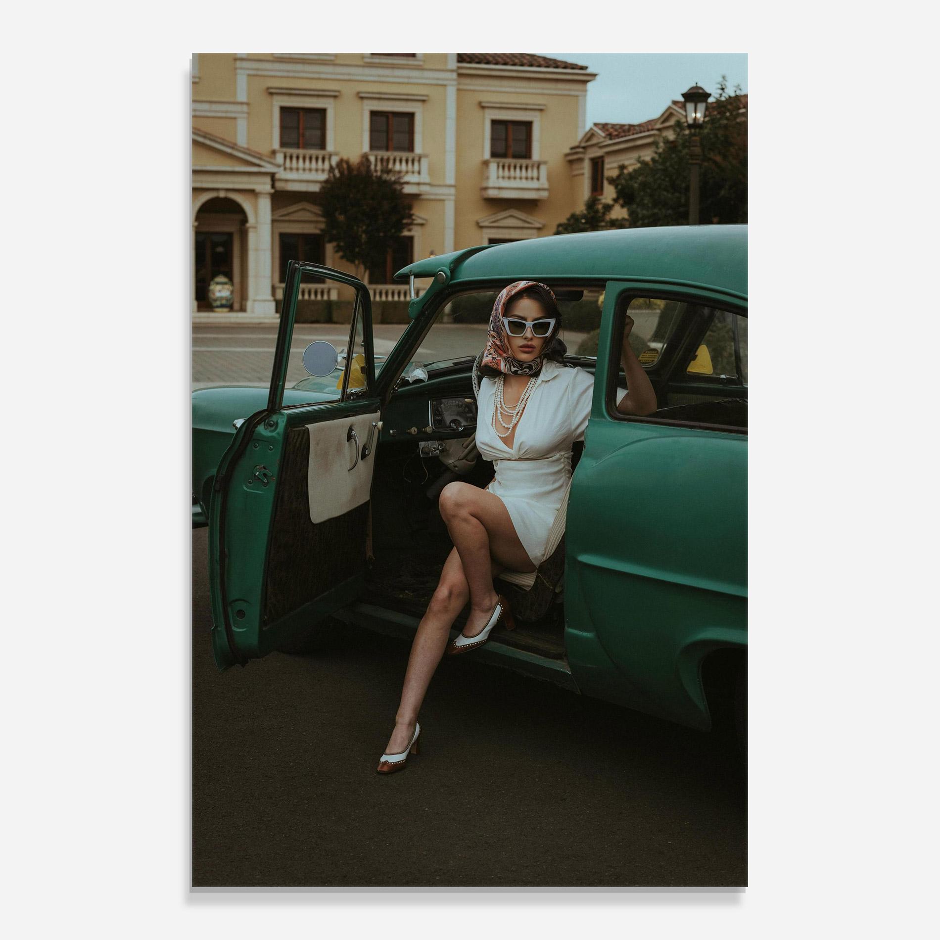 Üvegkép Lady Vintage Cat mockup 0