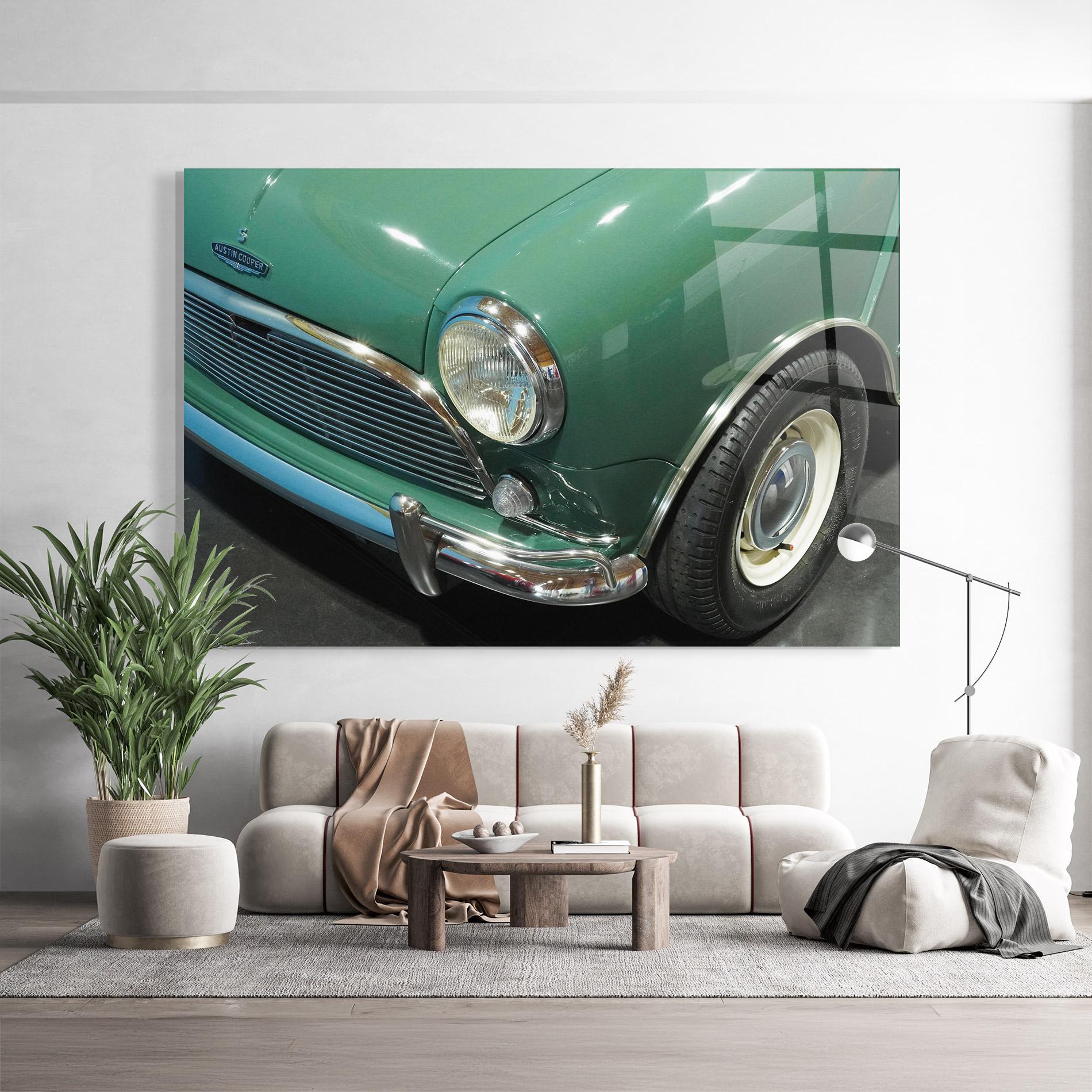 Üvegkép Pretty Green Car mockup 9