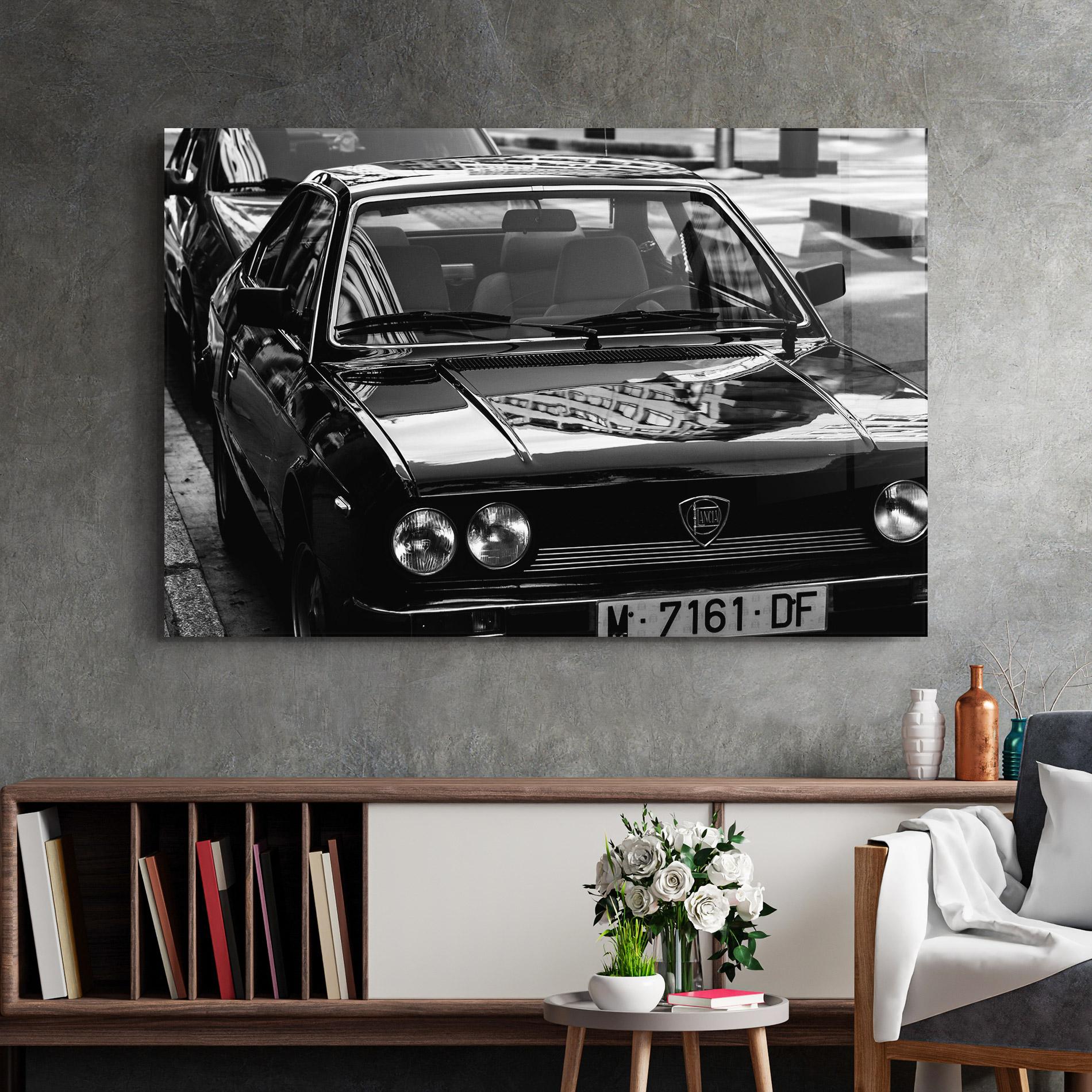 Üvegkép Black Shiny Car mockup 2