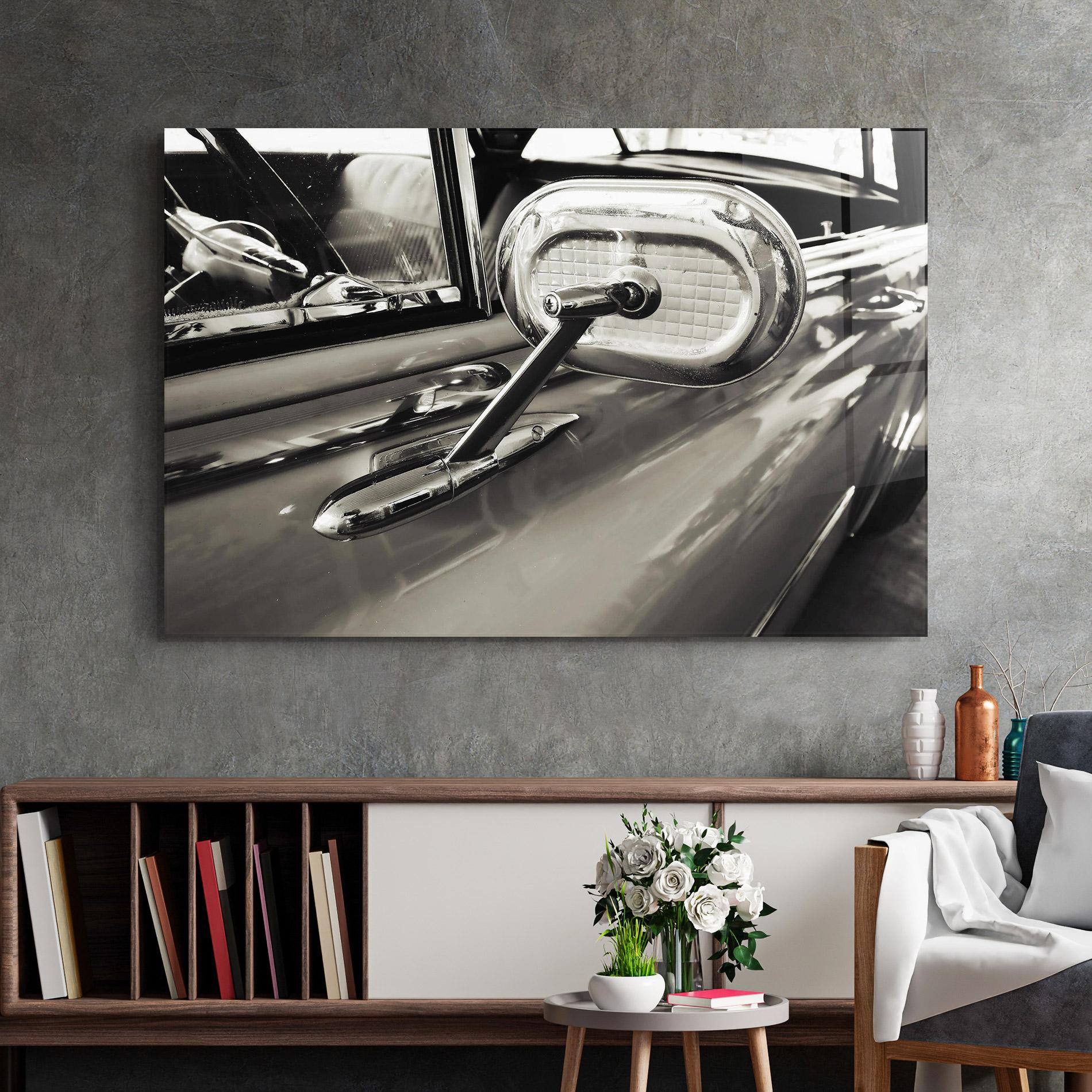 Üvegkép Close Up Grey Car mockup 2