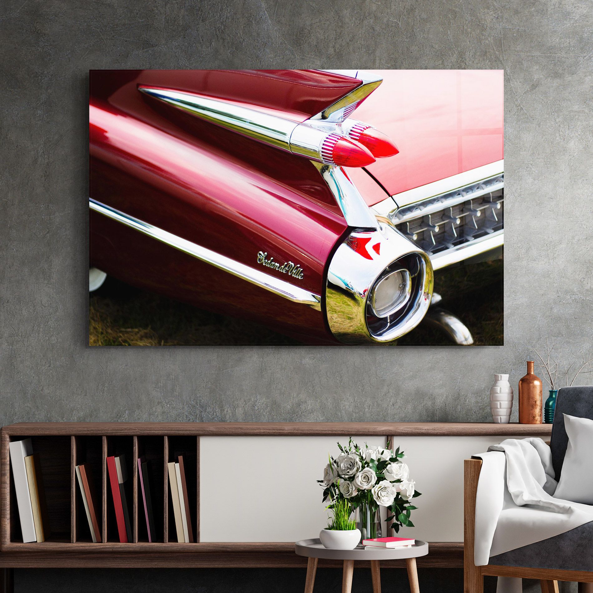 Closeup Car Red mockup 2