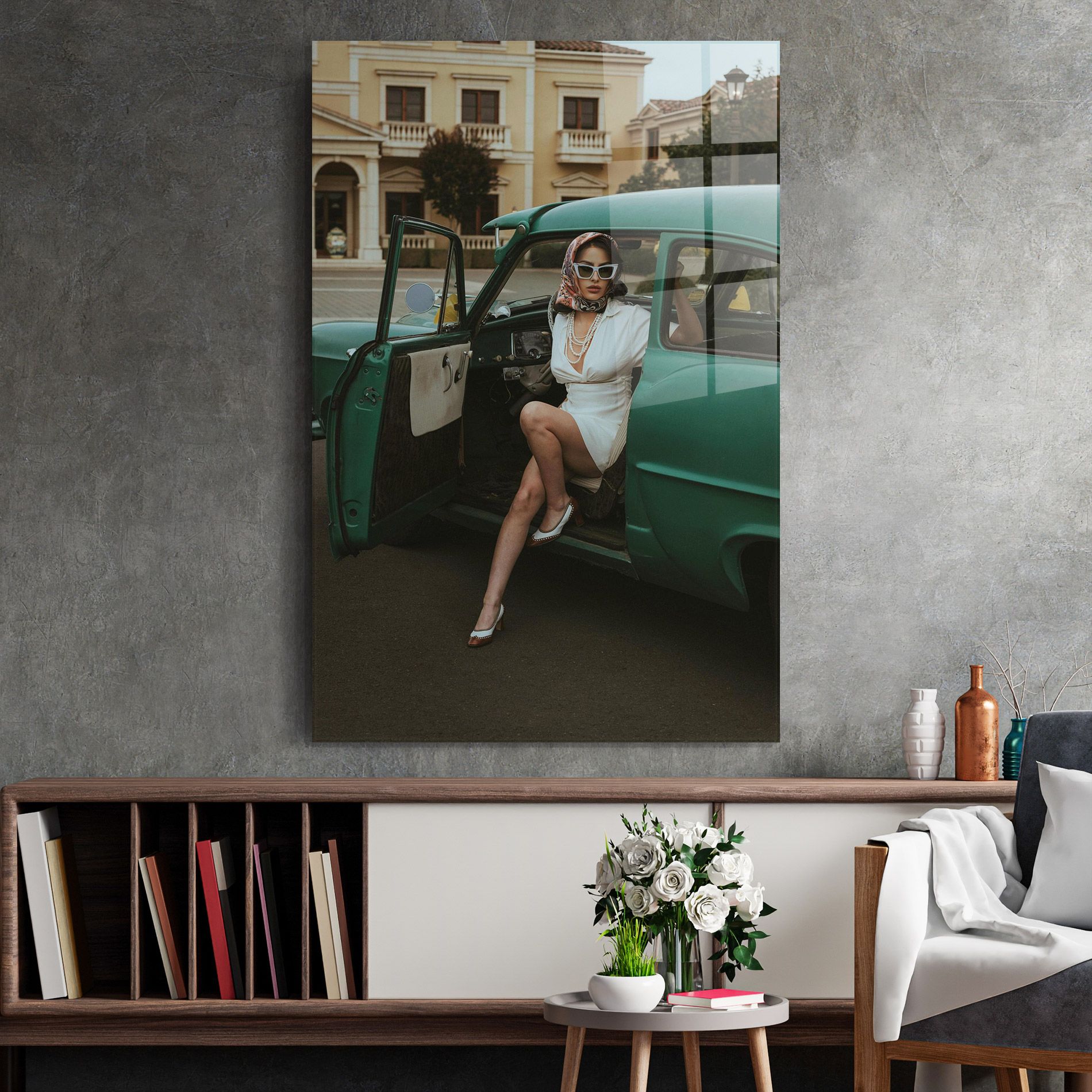 Lady Vintage Cat mockup 2