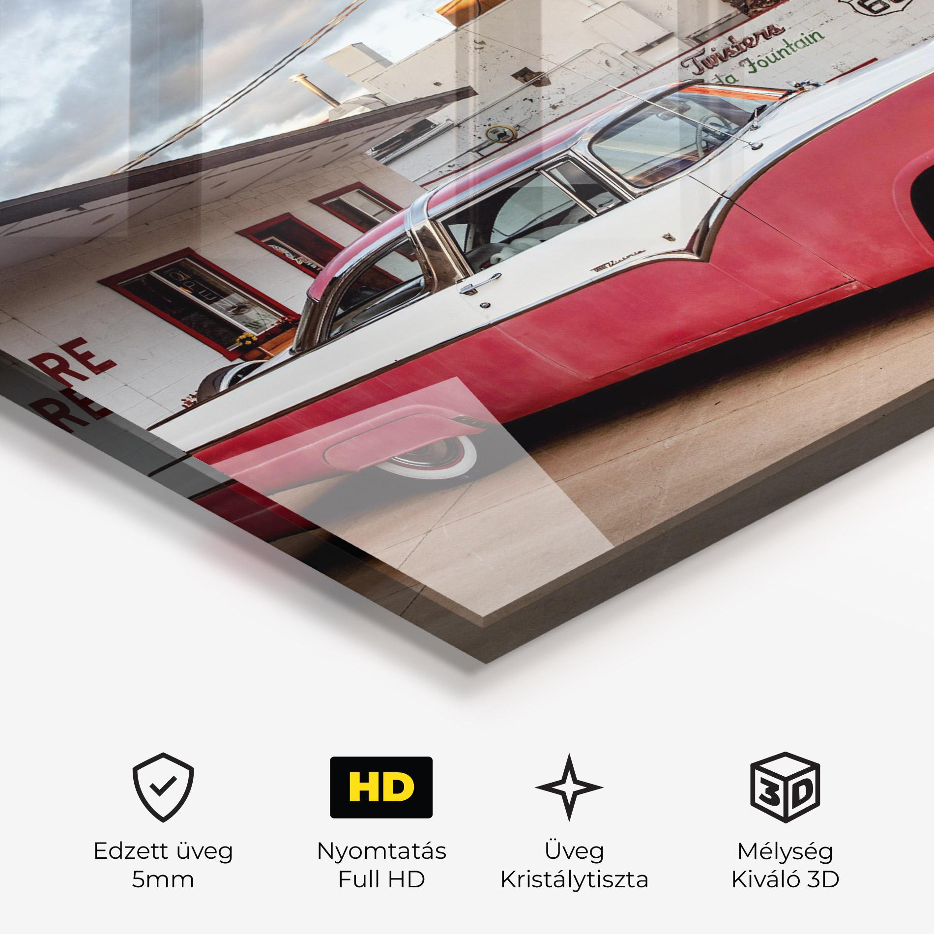 Üvegkép Cloud Old Car mockup 3