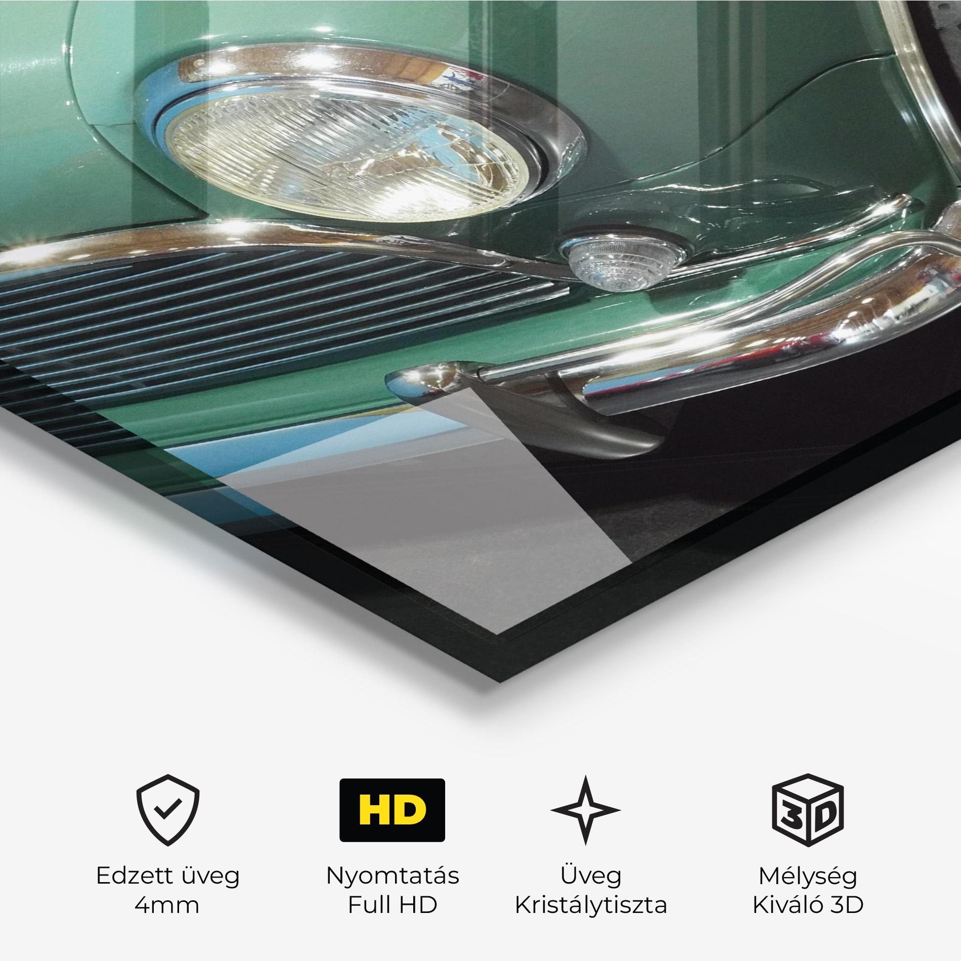 Üvegkép Pretty Green Car mockup 3