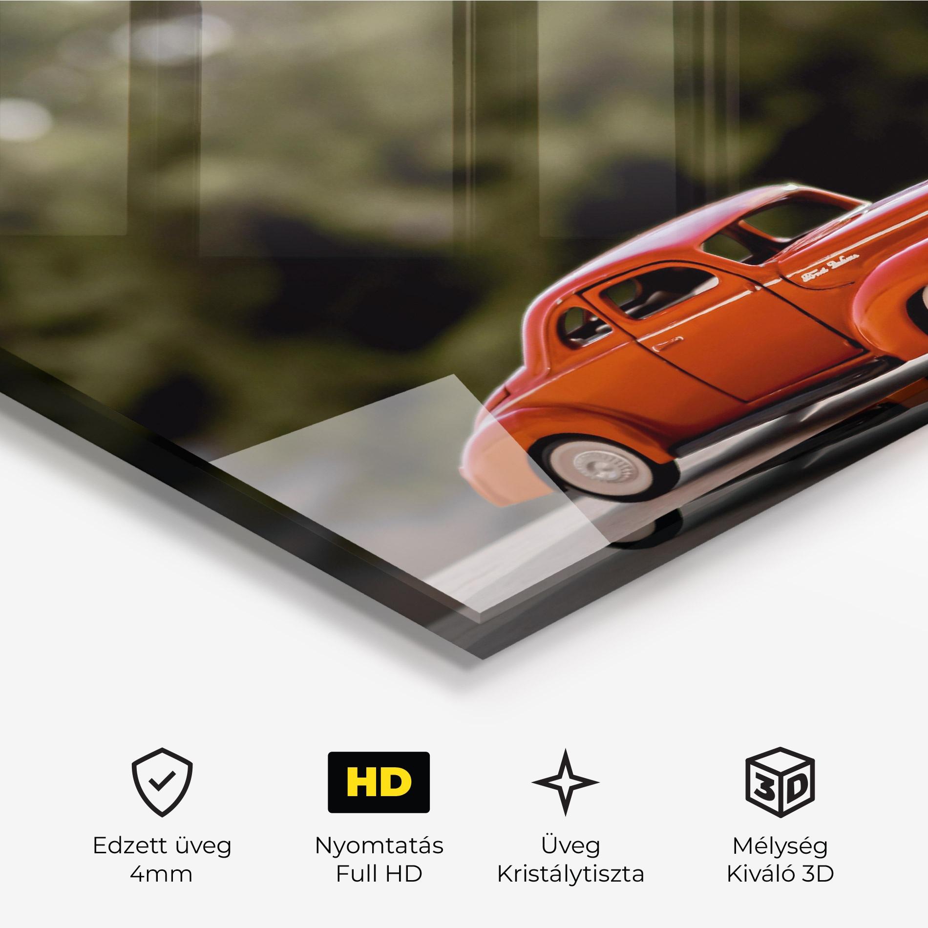 Üvegkép Vintage Orange Toy mockup 3